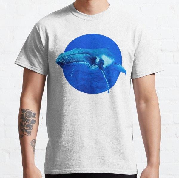 Whale Tasarım Baskılı Tişört (Bol kesim t-shirt)