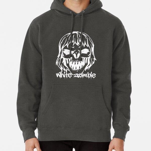White Zombie Tasarım Baskılı Kapşonlu Sweatshirt