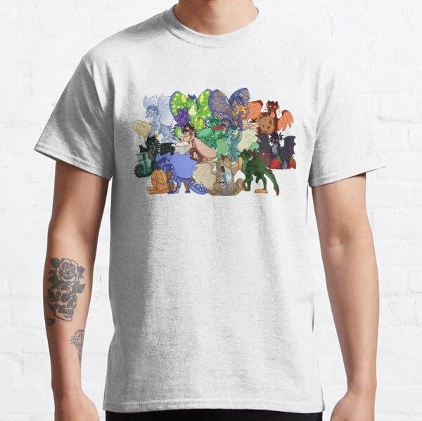 Wings of fire with Food 3 Tasarım Baskılı T-Shirt (bol kalıp tişört)
