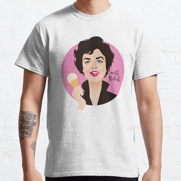 With relish Tasarım Baskılı T-Shirt (bol kalıp tişört)