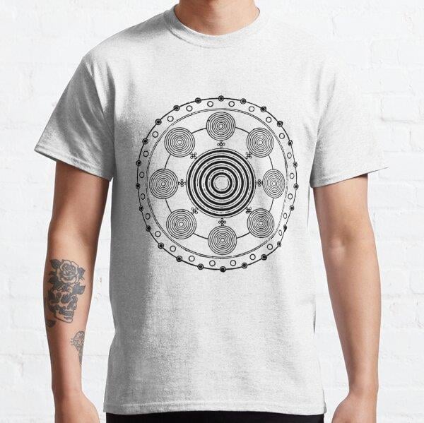 WOODSTOCK AQUARIAN PATTERNS-3729 Tasarım Baskılı Tişört (bol kalıp t-shirt)