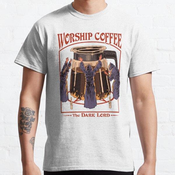 Worship Coffee Tasarım Baskılı T-Shirt (bol kalıp tişört)