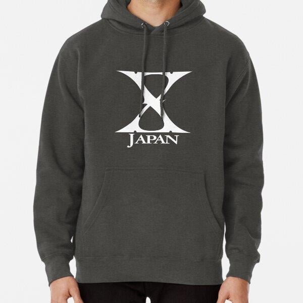 XJapan [White Logo on Black Background] Tasarım Baskılı Kapşonlu Sweatshirt