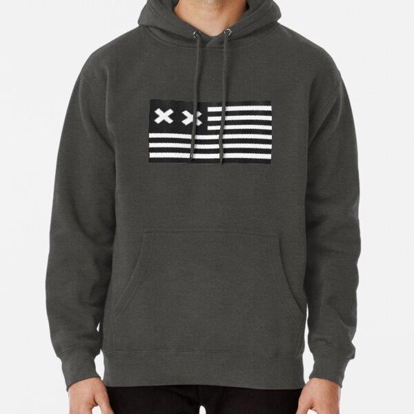 XX Resistance Flag Logo Tasarım Baskılı Kapşonlu Sweatshirt