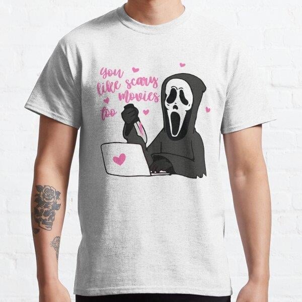 You Like Scary Movies Too Tasarım Baskılı Tişört (Bol kalıp t-shirt)