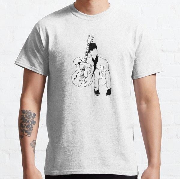 Young 80s Johnny Marr (Blue) Tasarım Baskılı Tişört (Bol kalıp t-shirt)