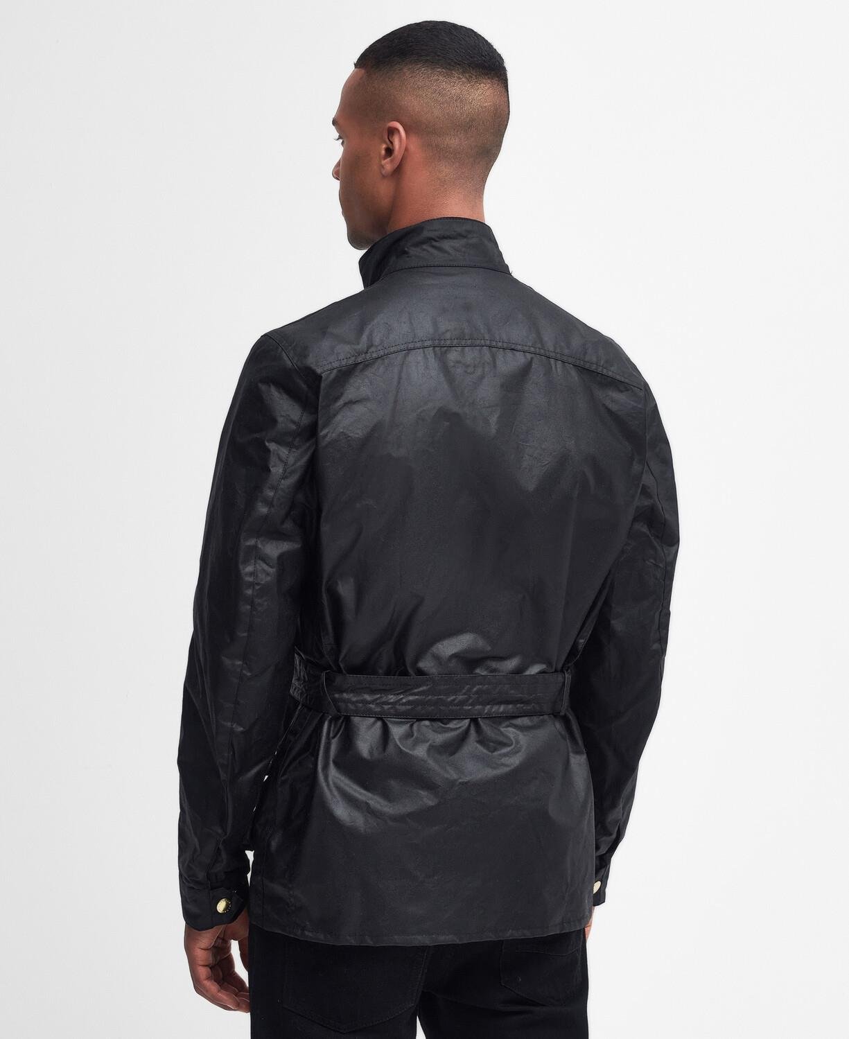 B.Intl Union Jack International Yağlı Ceket BK91 Black