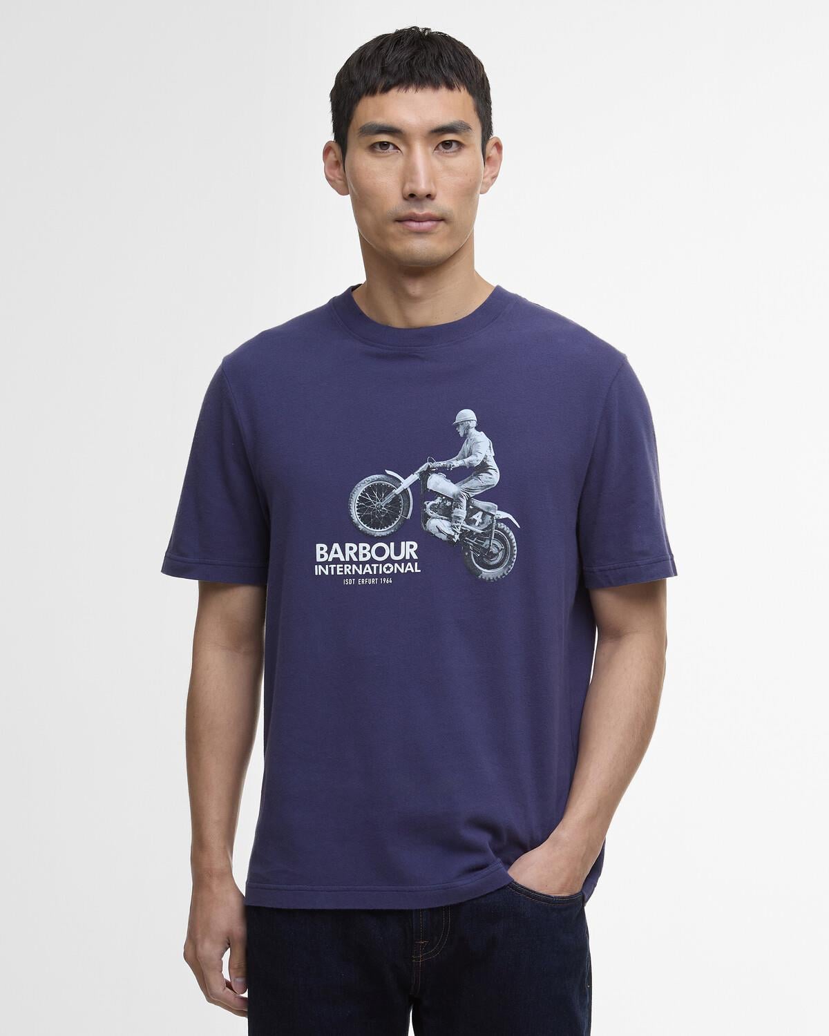 B.Intl Jump Archive Graphic T-Shirt BU78 Midnight Blue
