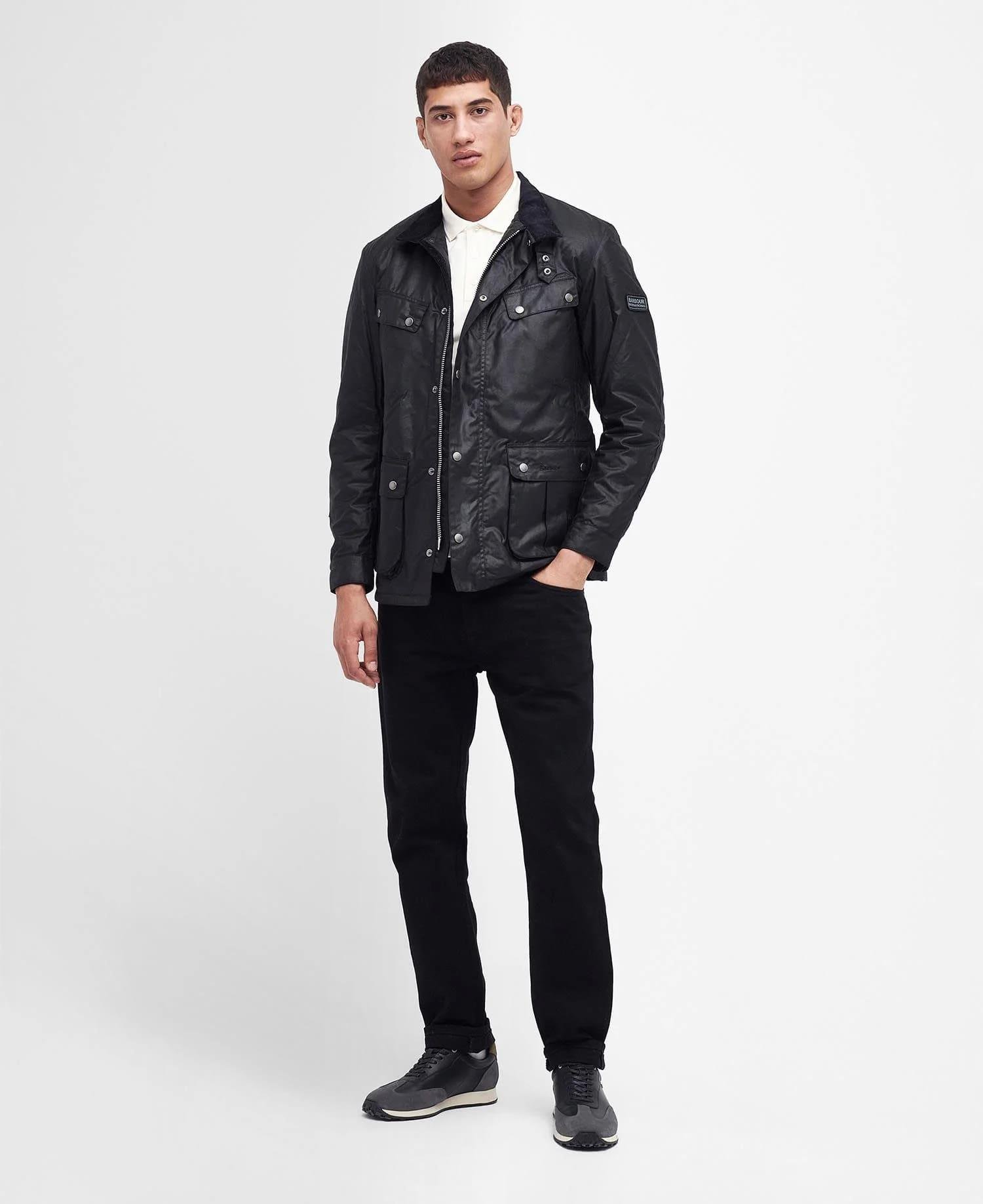 Waxed Barbour Duke International Duke Jacket Biker Jacket Barbour 
