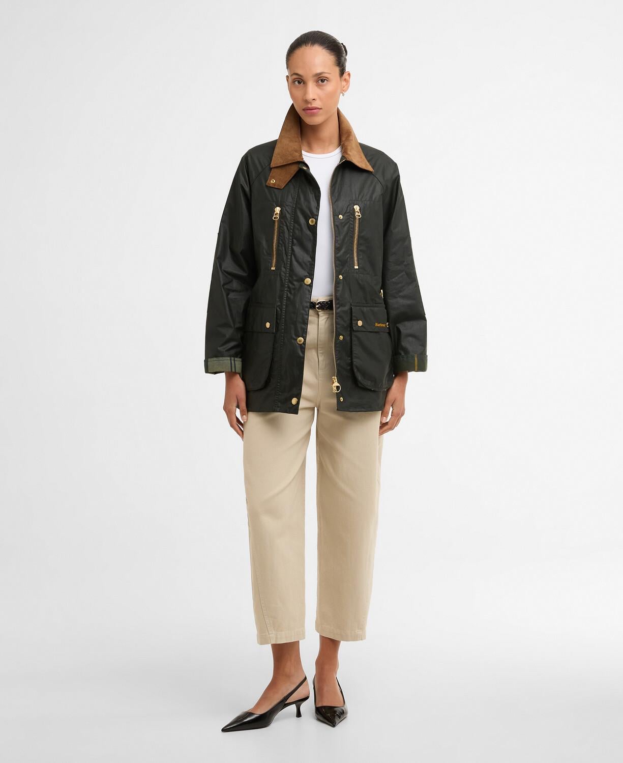 Barbour Argill Yağlı Ceket OL12 Fern-Ancient