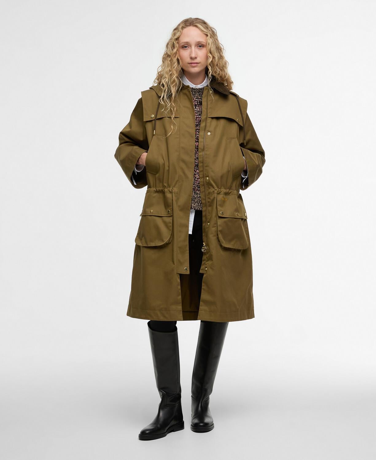 Barbour Bilsdale Showerproof Ceket OL51 Golden Olive-Ancient Tartan