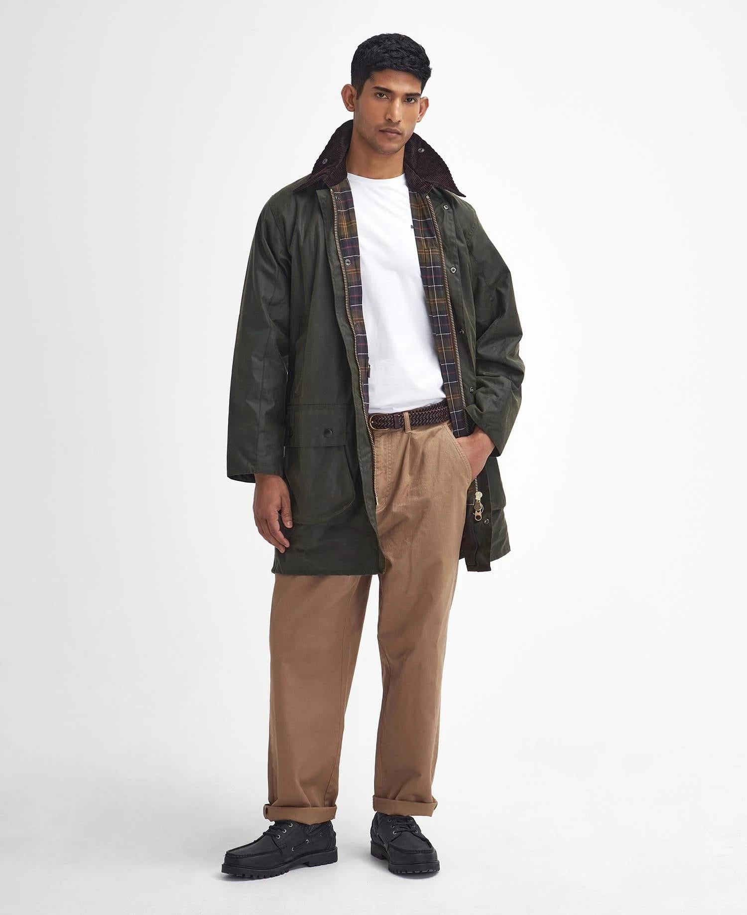 Barbour Border Yağlı Ceket OL99 Archive Olive