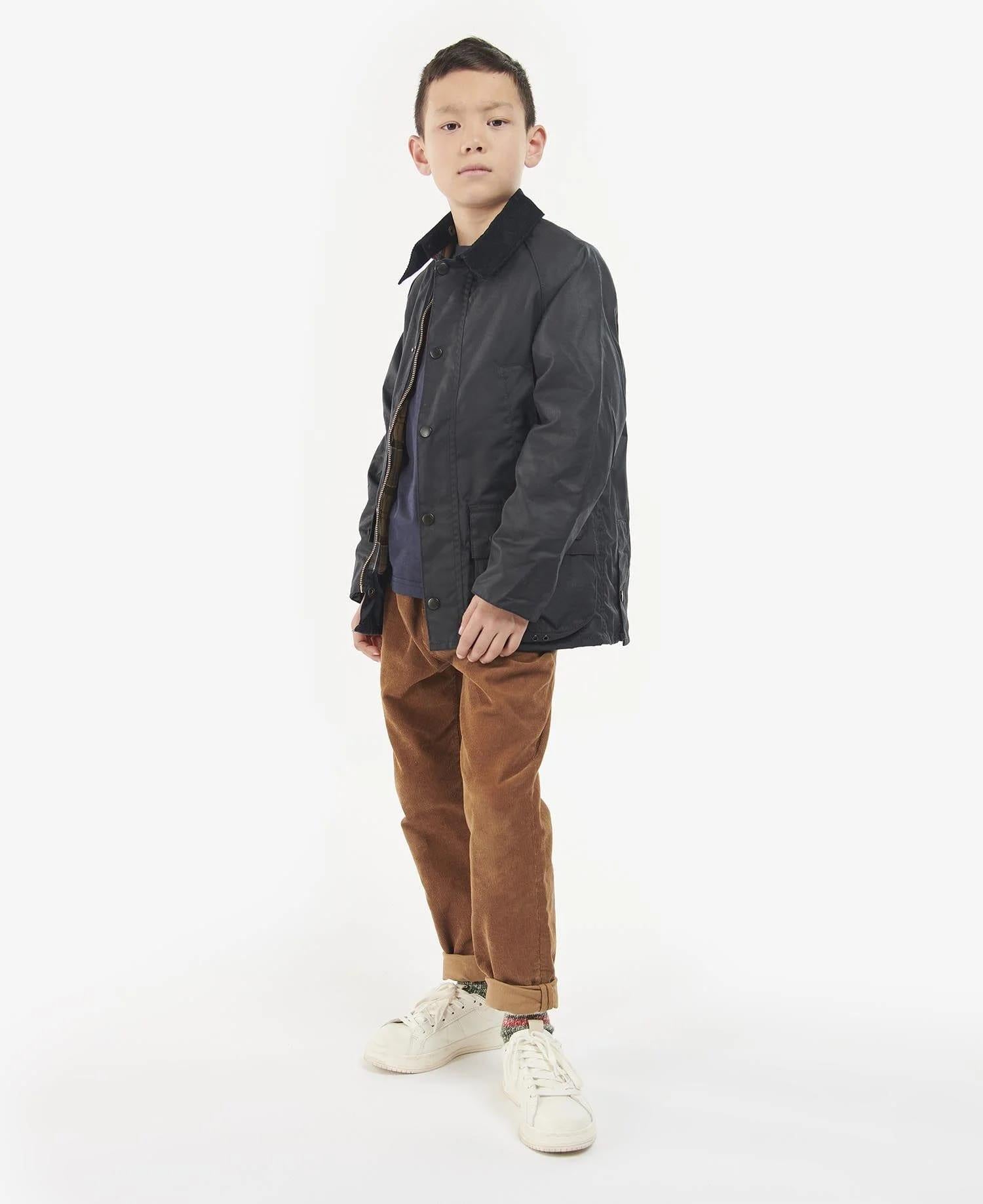 Barbour Erkek Çocuk Bedale Yağlı Ceket NY95 Navy