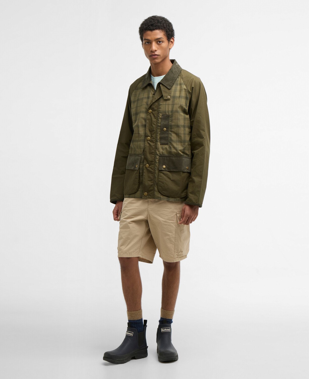 Barbour Festival Modified Bedale Ceket OL32 Dusky Green Tartan
