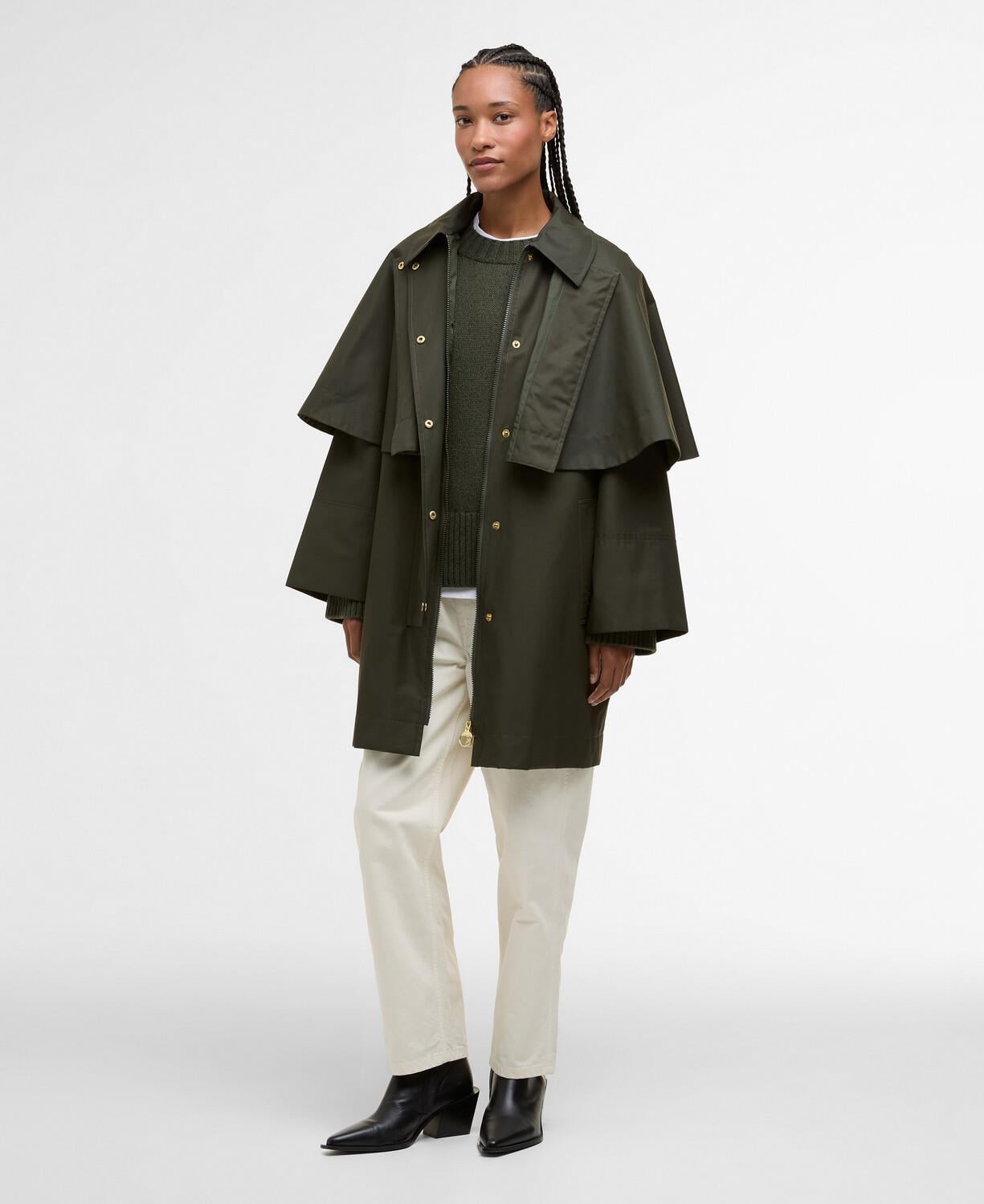 Barbour Fia Showeproof Ceket SG71 Sage-Ancient Poplar