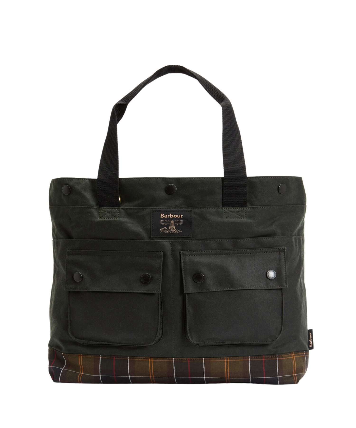 Barbour Field Yağlı Tote Çanta SG91 Sage-Classic