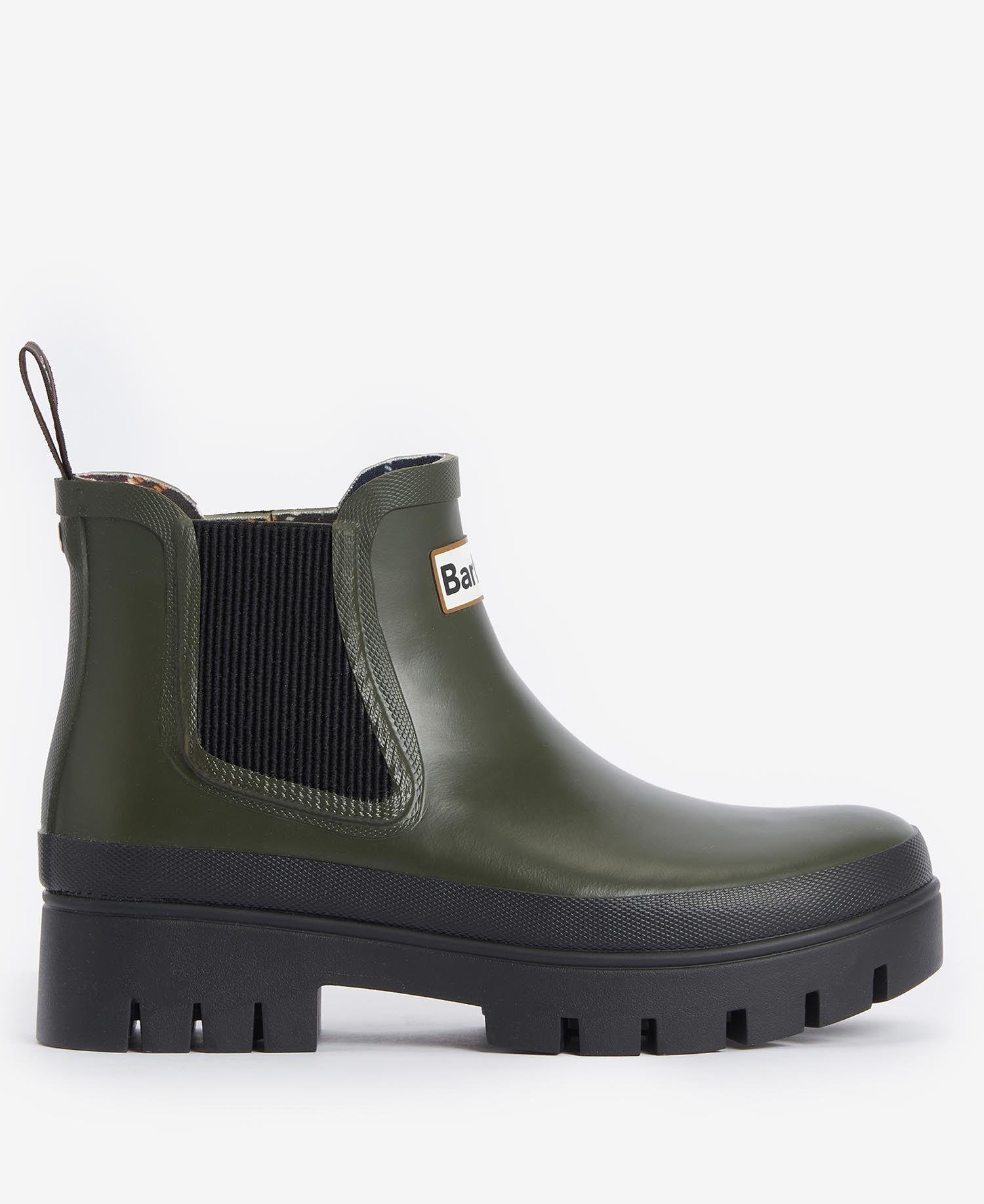 Barbour Halton Chelsea Yağmur Botu OL12 Olive-Black