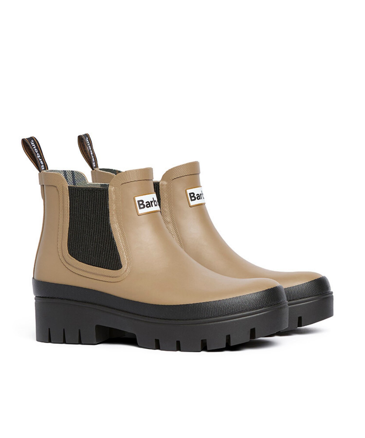 Barbour Halton Chelsea Yağmur Botu BE31 Military Brown