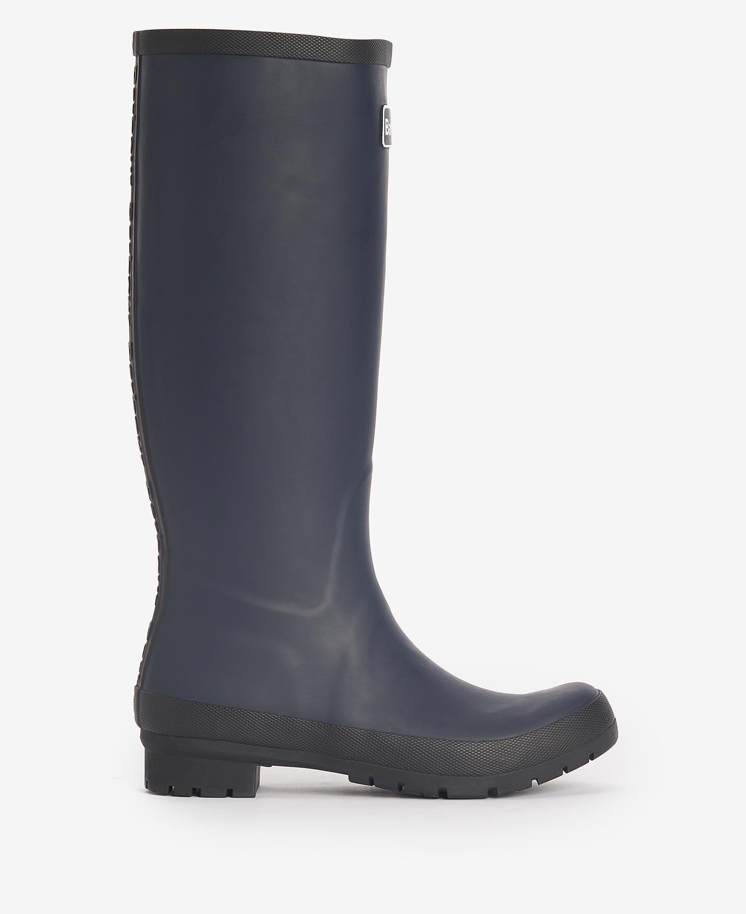 【290】レディースBarbourラバーブーツ ネイビーUS6.5 Barbour Kadın Abbey Çizme NY11 Navy