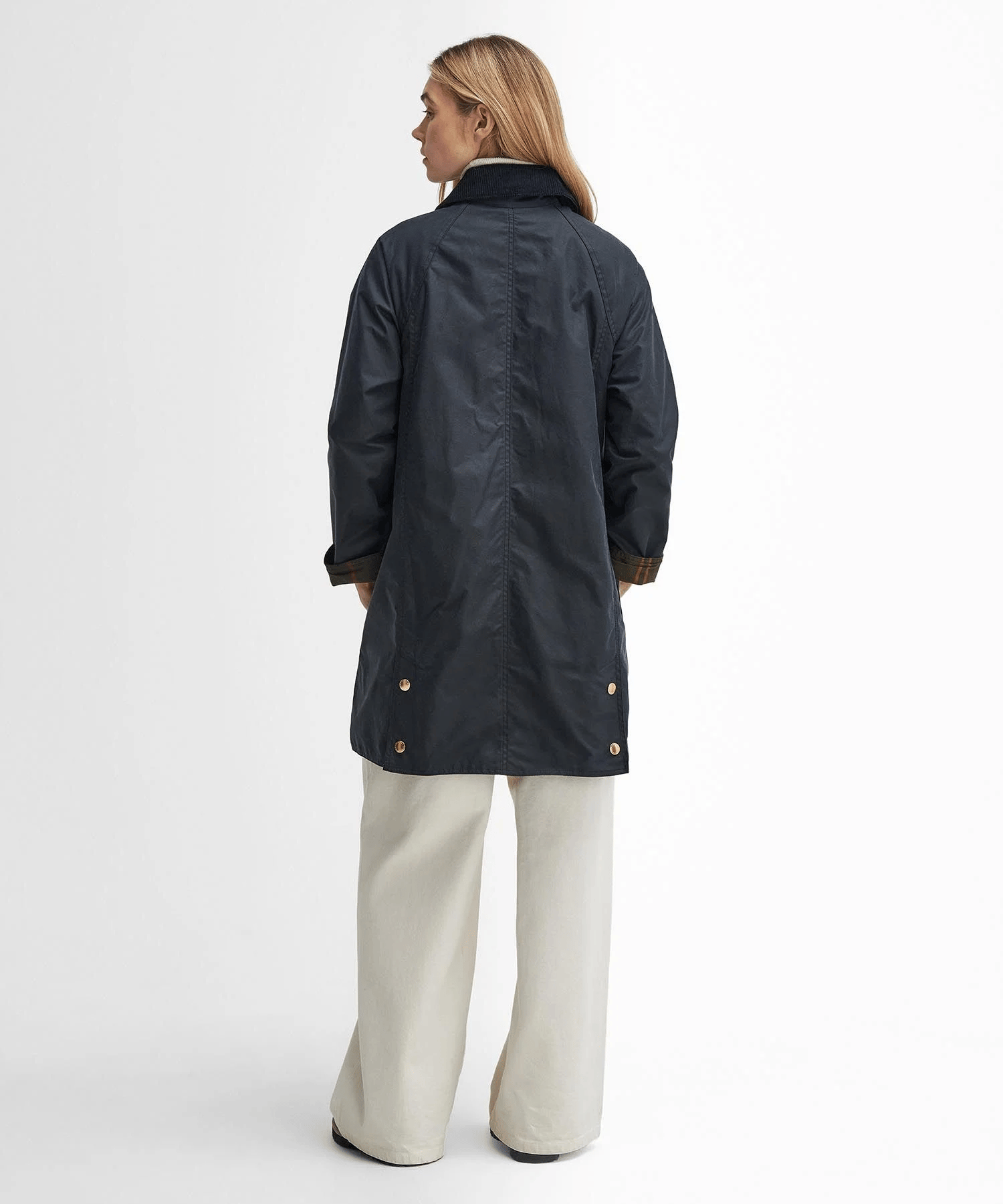 Barbour Long Beadnell Yağlı Ceket NY92 Navy