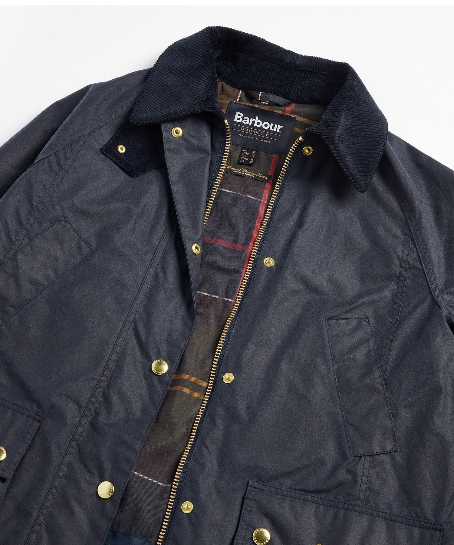 Barbour Long Beadnell Yağlı Ceket NY92 Navy