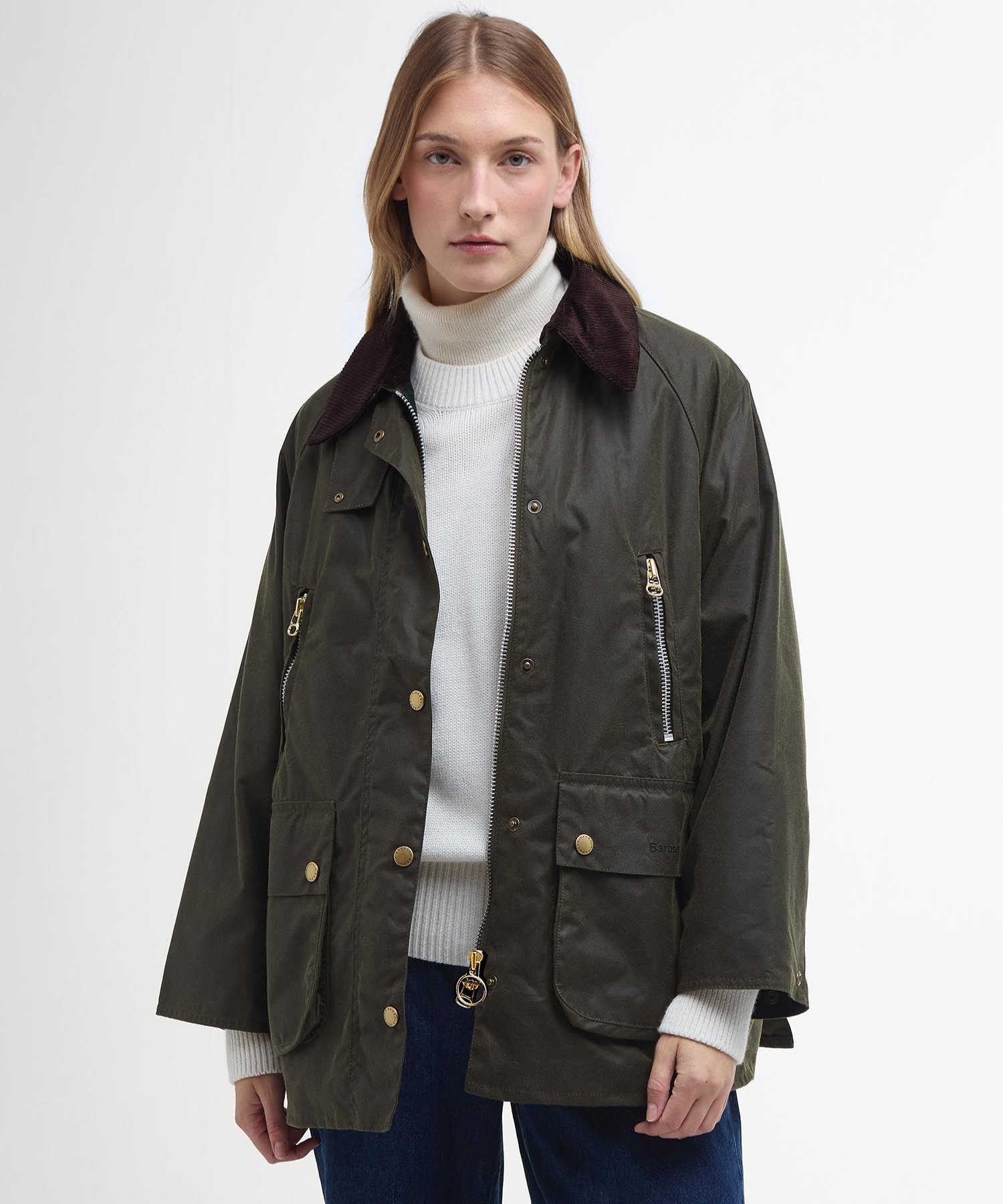 Barbour Lynne Yağlı Ceket OL99 Archive Olive
