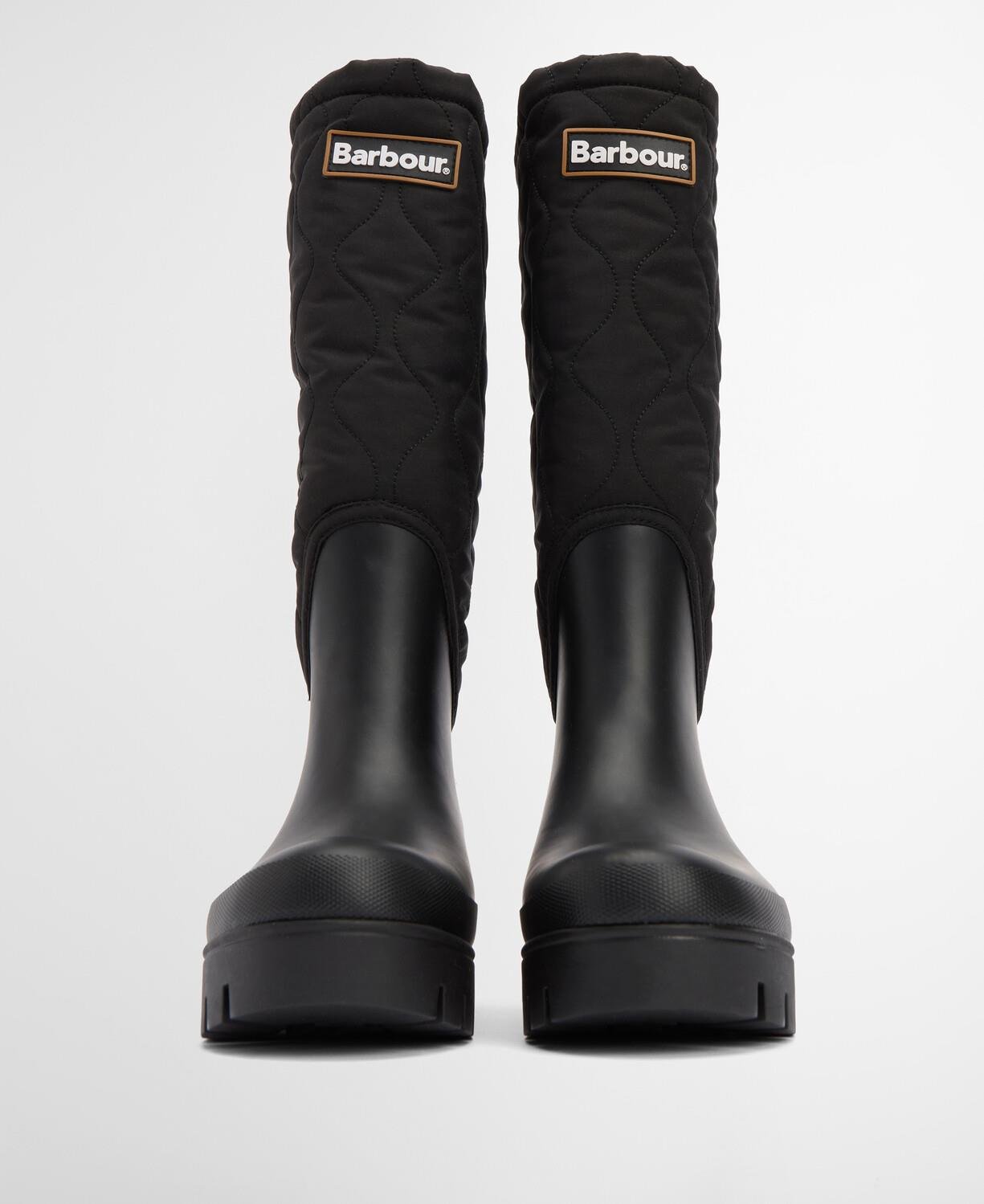 Barbour Marnie Kapitone Tall Welly Çizme BK11 Black