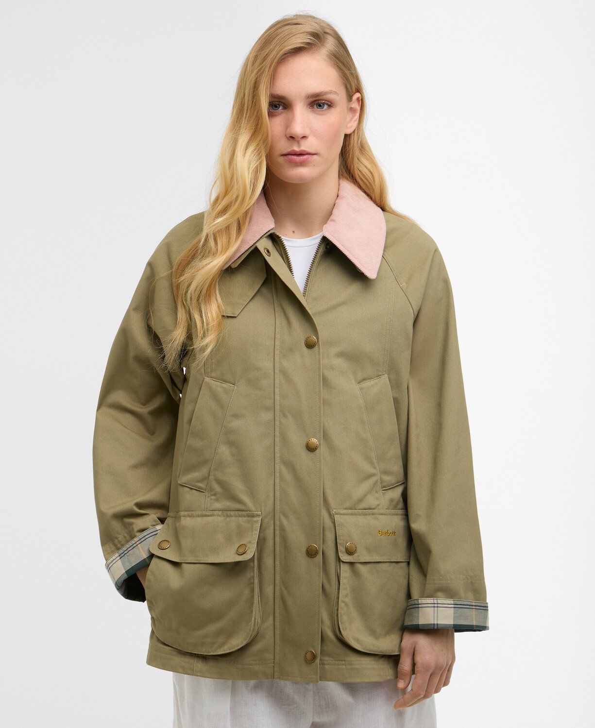 Barbour Modern Beadnell Casual Ceket OL31 Bleached Olive-Ancient