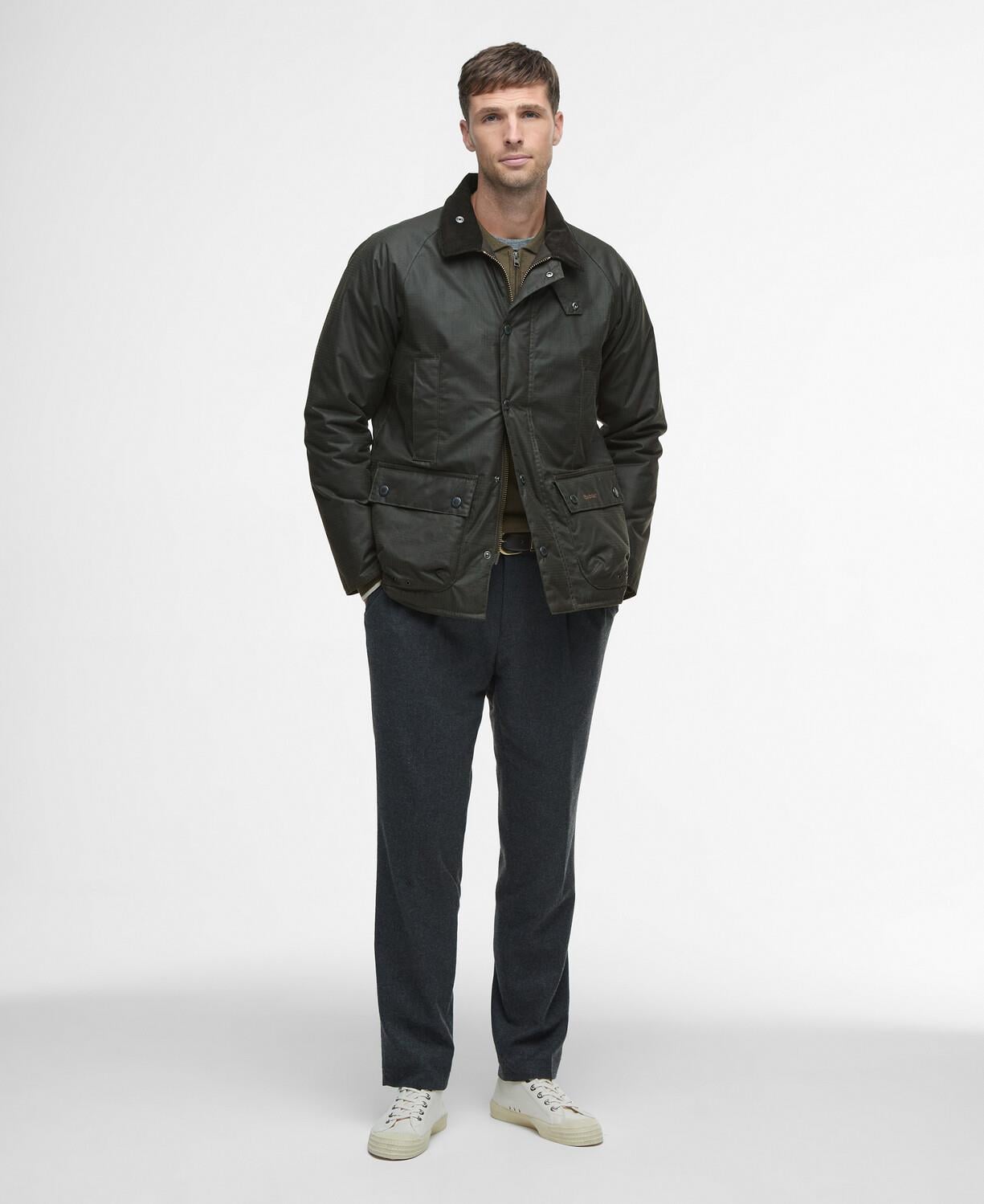 Barbour Modern Beaufort Check Yağlı Ceket OL31 Olive Check