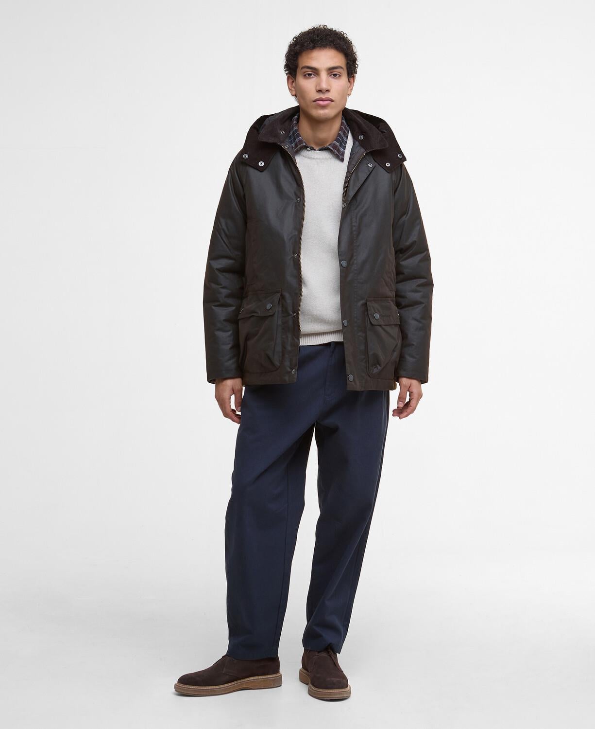 Barbour Modern Beaufort Yağlı Ceket BR91 Dark Brown-Midnight Oak
