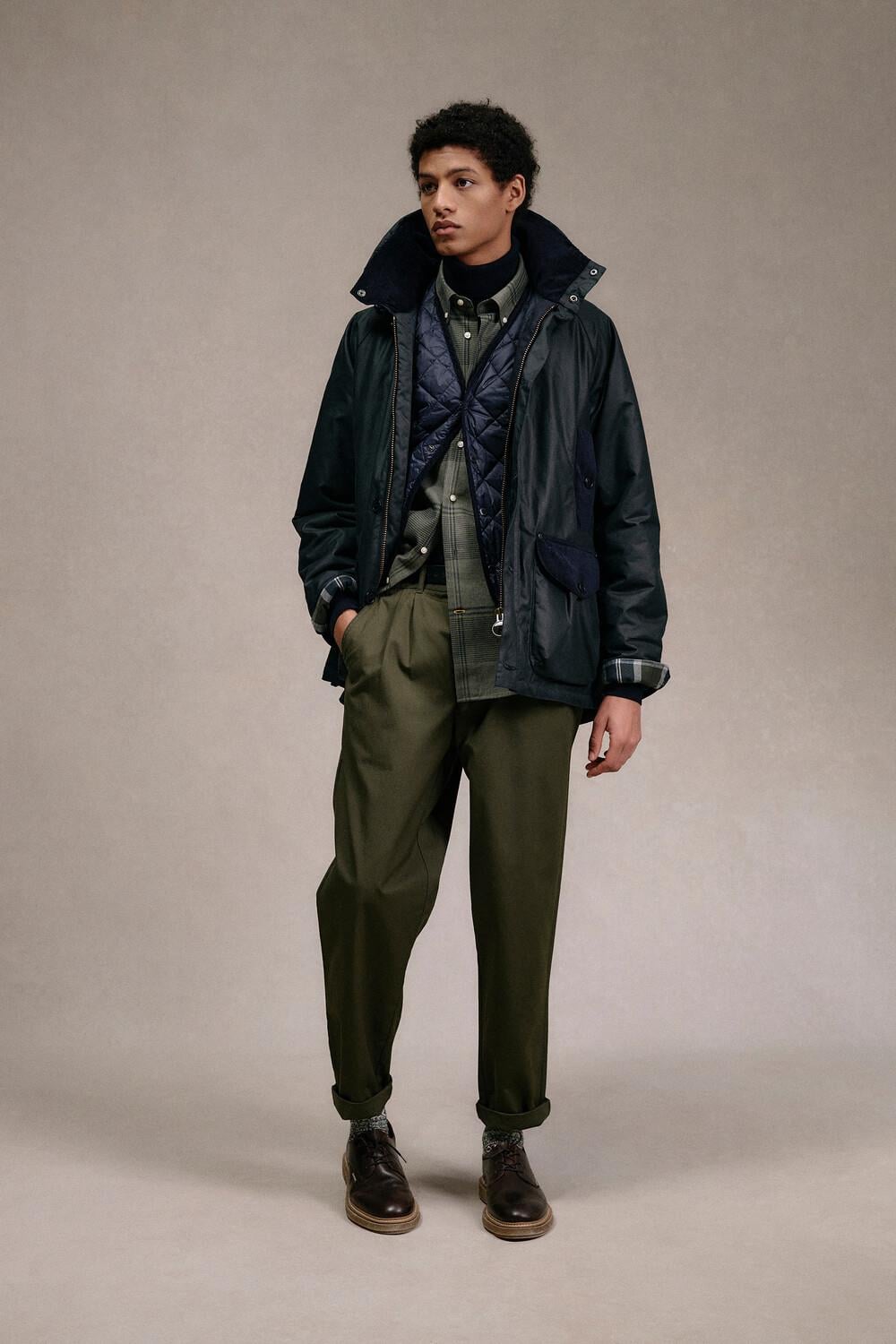 Barbour Modern Heritage Beaufort Yağlı Ceket NY92 Navy