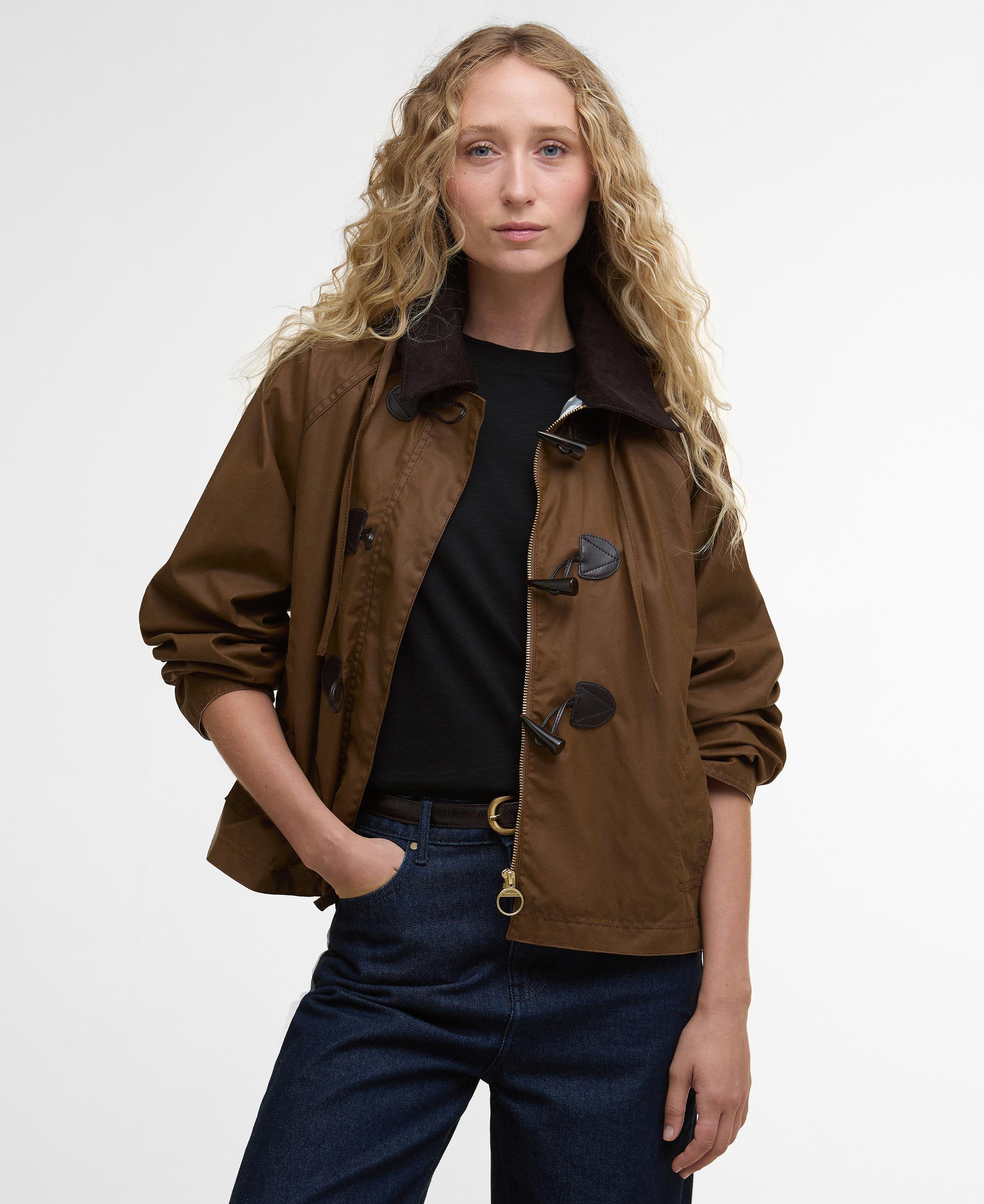 Barbour Myra Yağlı Ceket BR31 Bark-Hessian Tartan