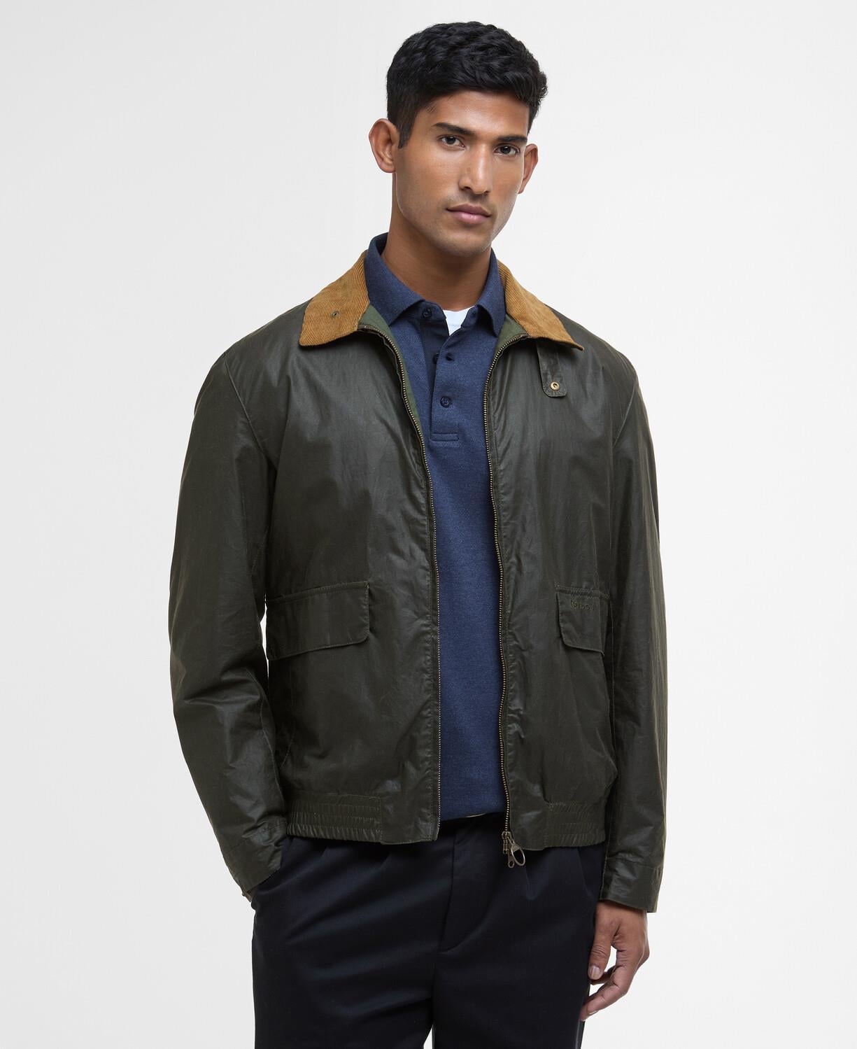 ジャケット・アウター Barbour Newbury Barbour Newbury Yağlı Ceket OL51 Archive Olive-Heritage Check