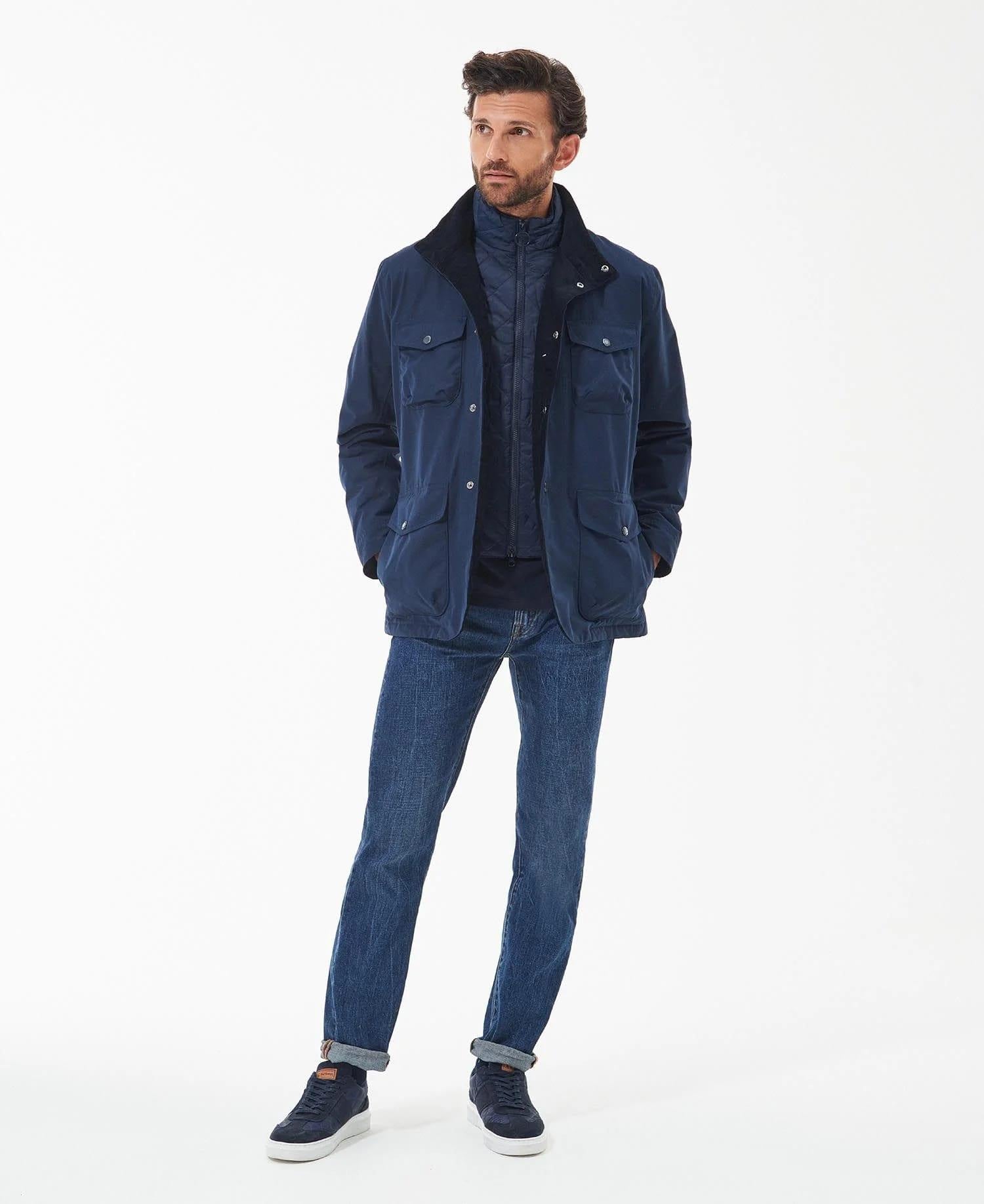 Barbour Ogston Waterproof Ceket NY71 Navy