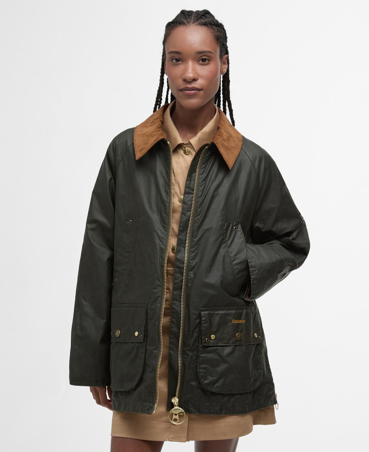 Barbour Raelynn Yağlı Ceket OL51 Archive Olive-Ancient Tartan