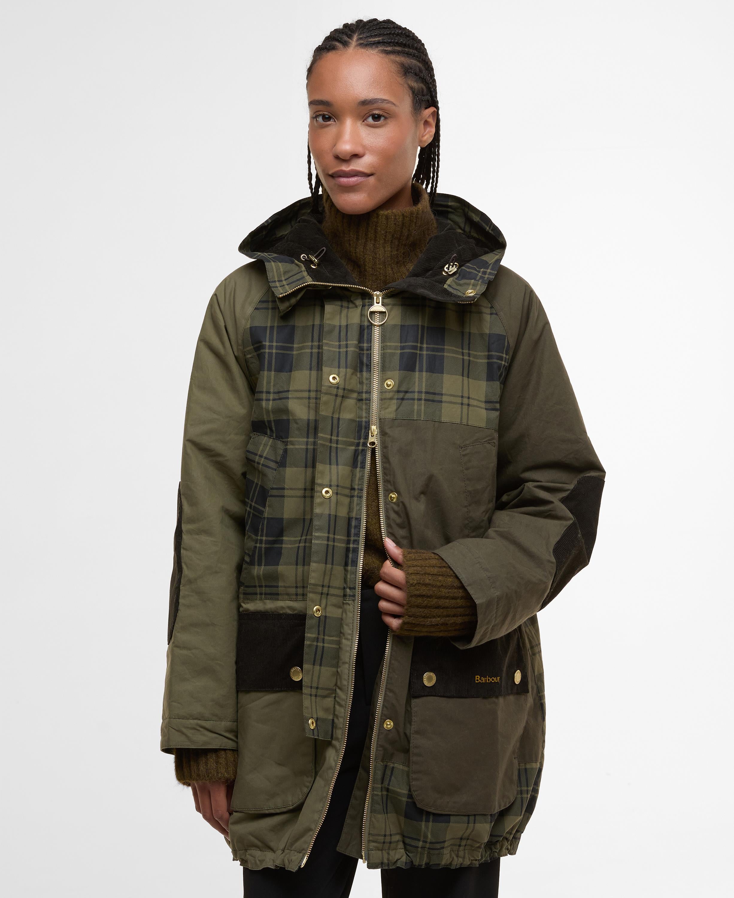 Barbour Shelley Showerproof Ceket OL51 Olive Check