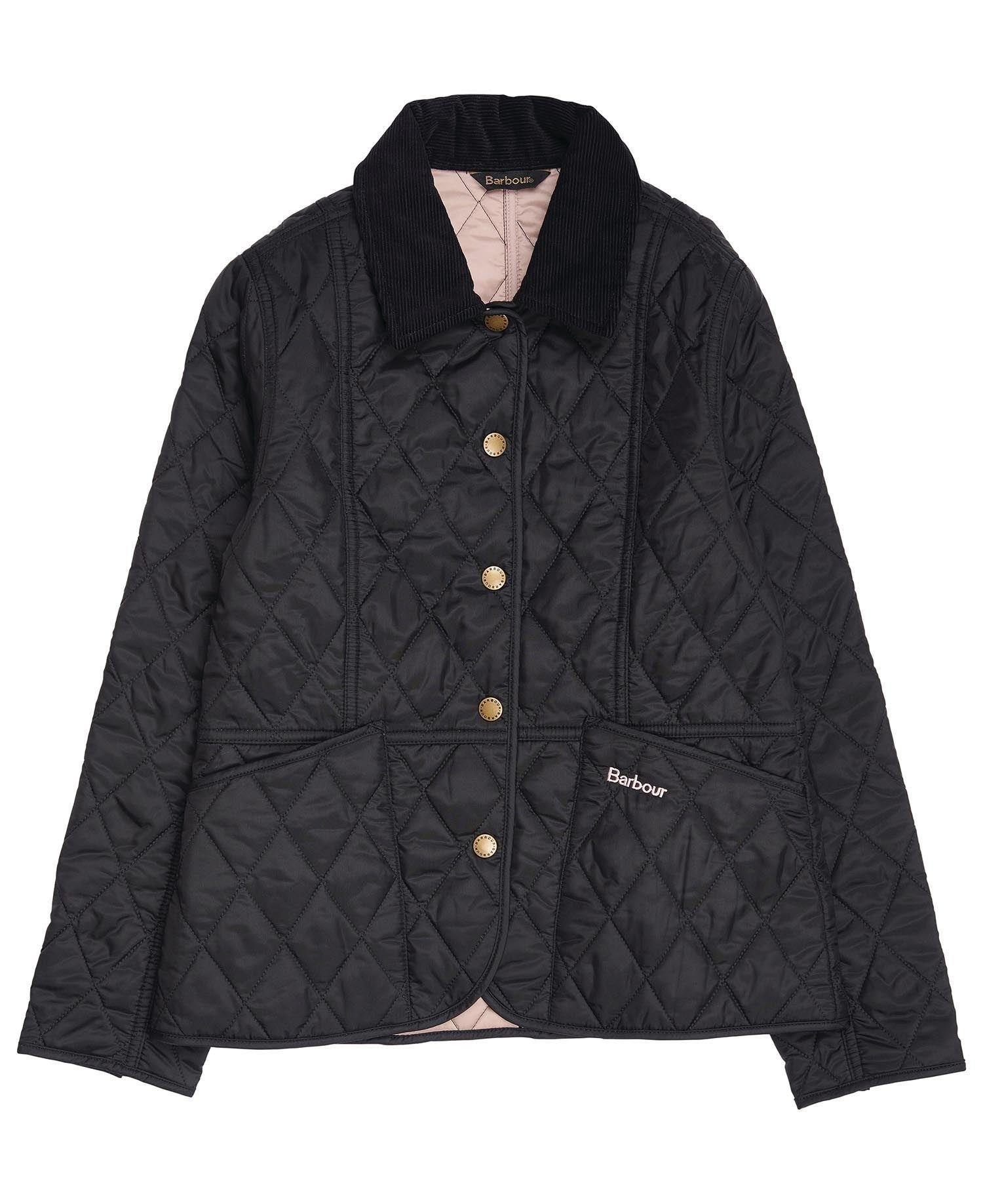 Barbour Summer Liddesdale Kız Çocuk Kapitone Ceket BK71 Black Gardenia
