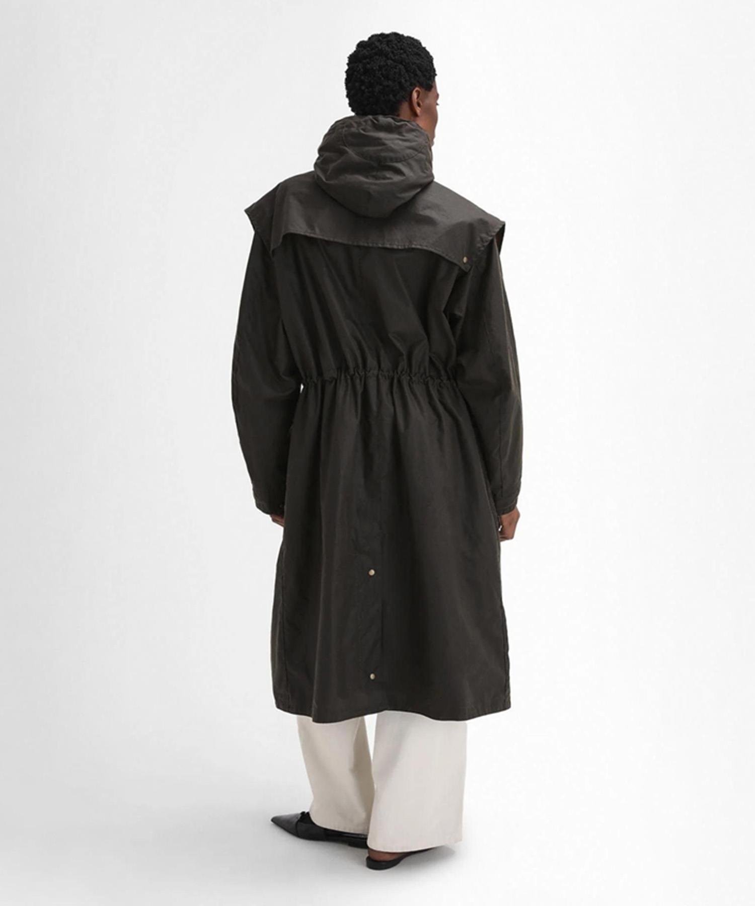 Barbour X Alexa Dorothy Liam Yağlı Ceket OL71 Olive-Dress Stewart