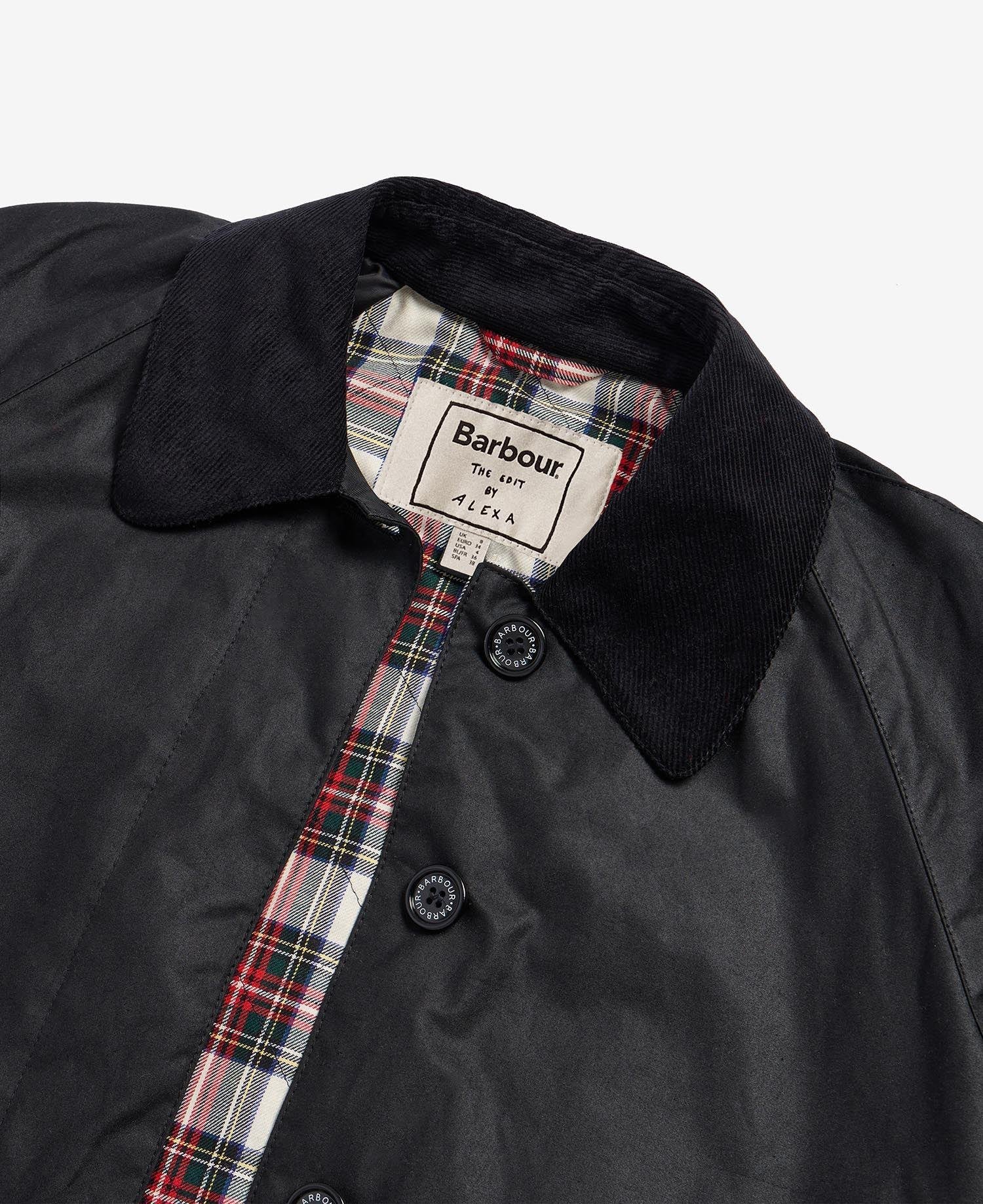 Barbour X Alexa Dorothy Yağlı Ceket BK71 Black-Light House Red