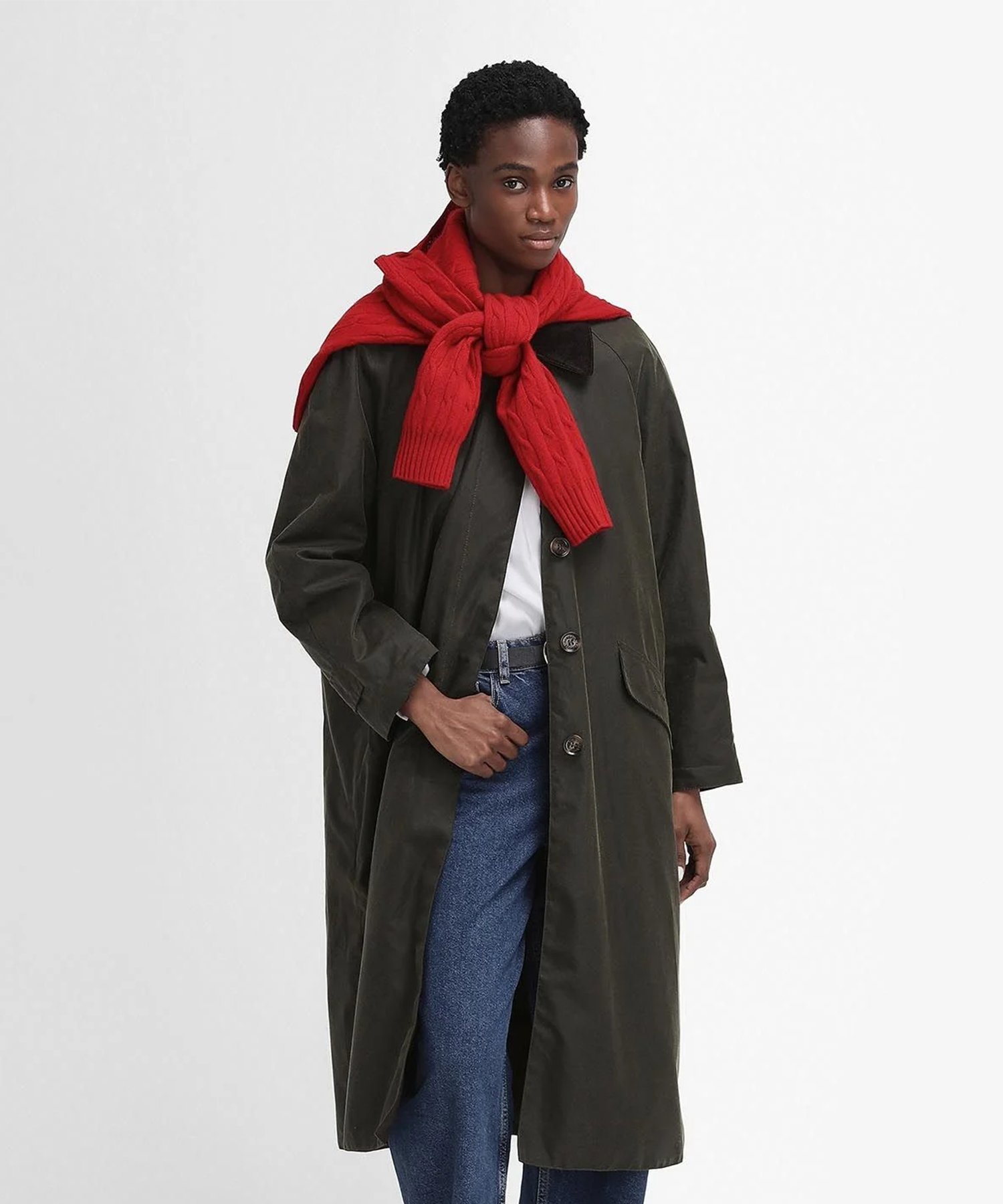 Barbour X Alexa Dorothy Yağlı Ceket OL99 Archive Olive
