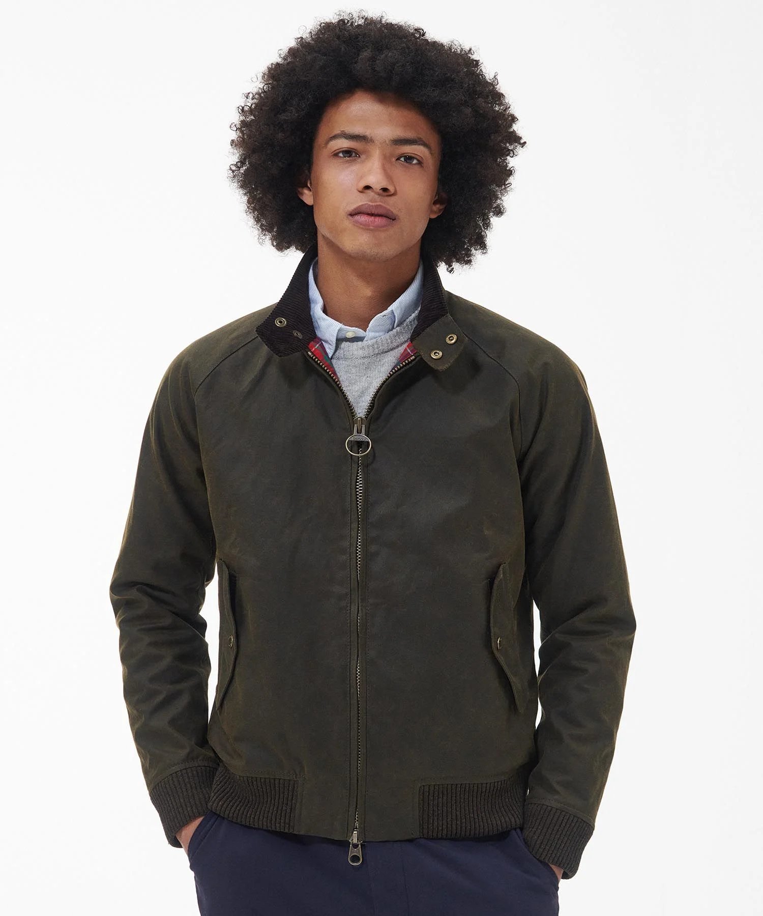Barbour x Baracuta Porton Yağlı Ceket OL52 Olive