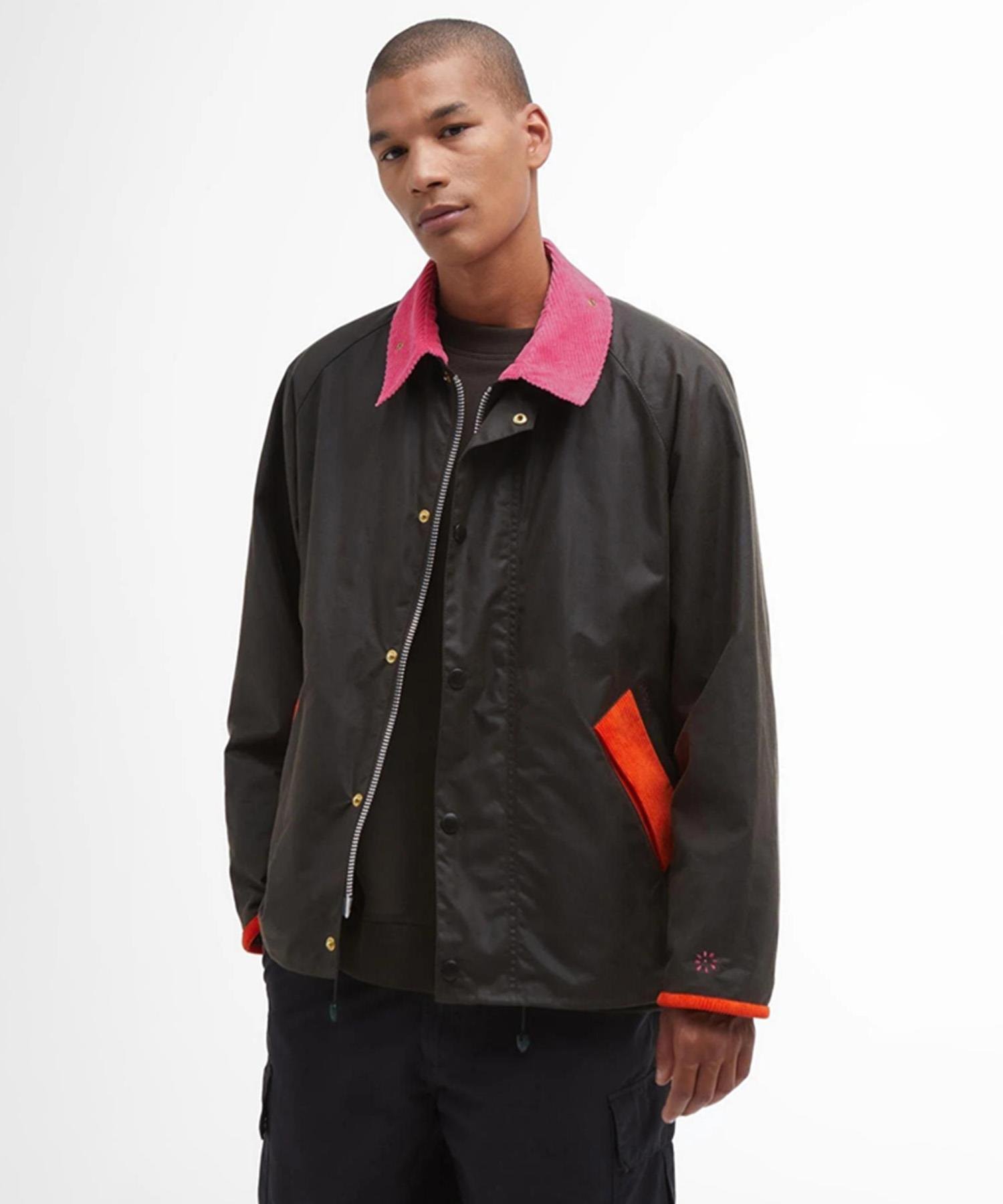 Barbour x Flower Mountain Unisex Oversize Yağlı Ceket OL71 Classic
