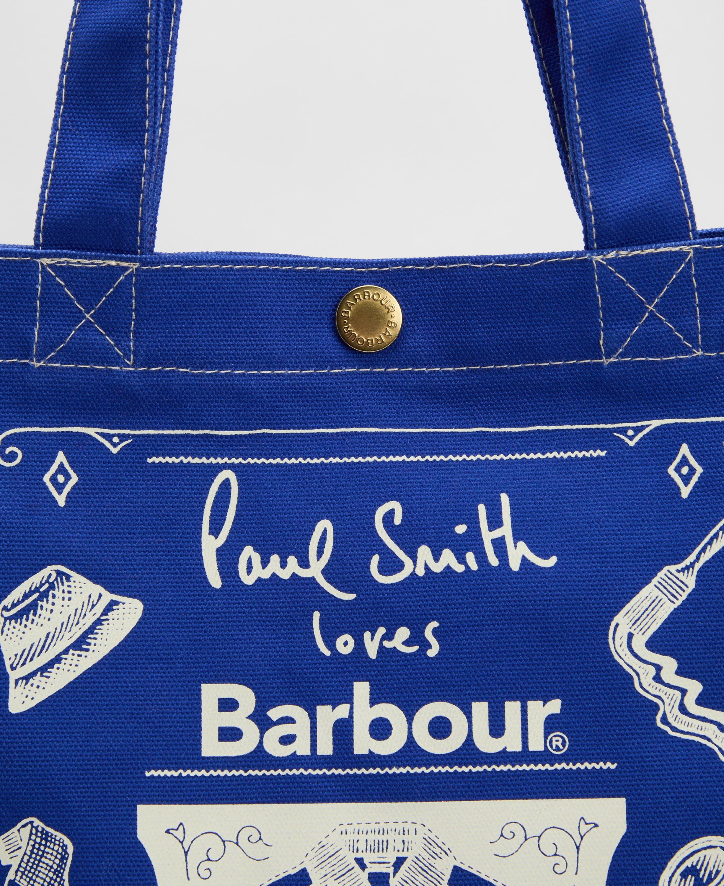 Barbour x Paul Smith Best In Show Tote Çanta BL11 Blue
