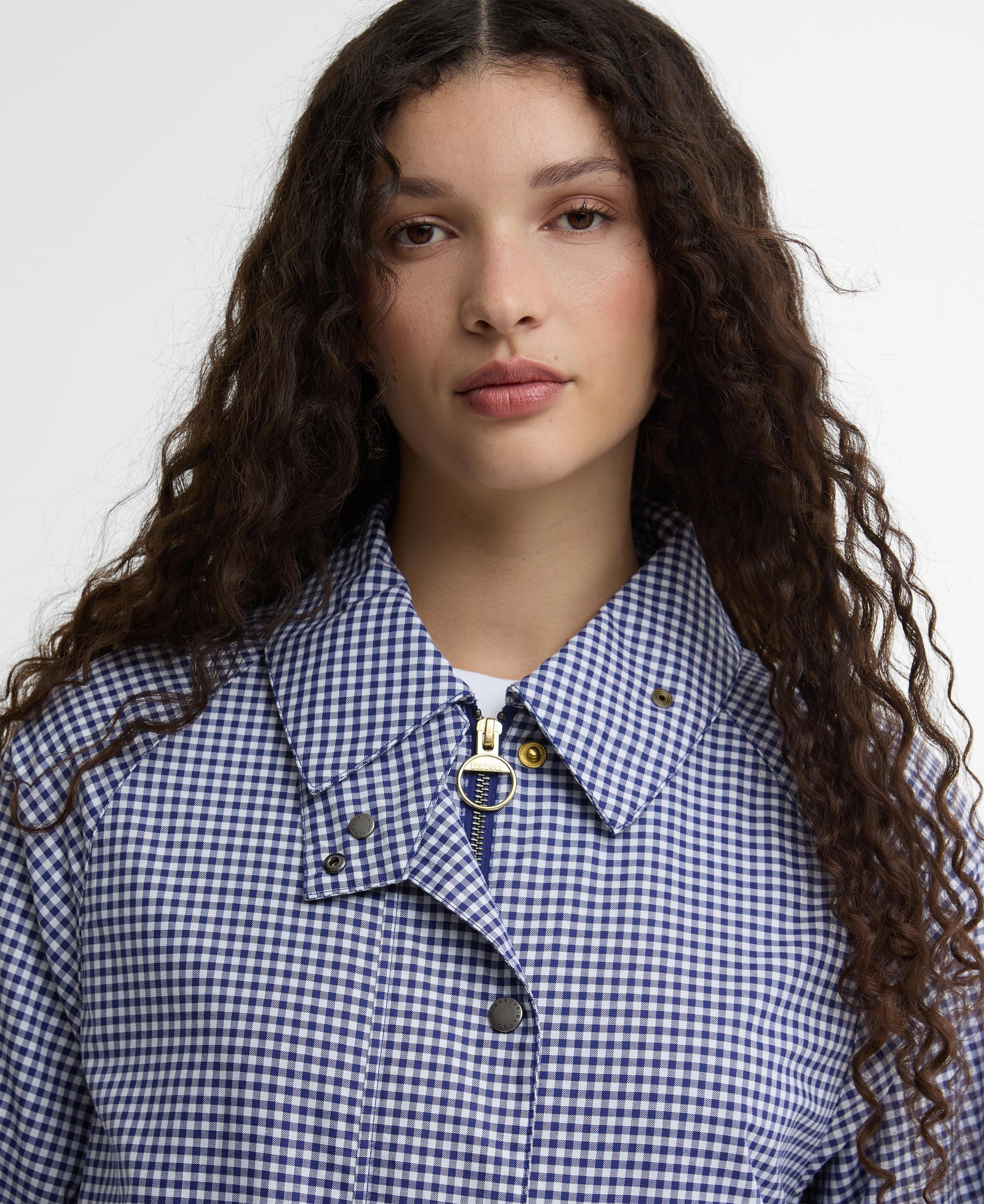 Paul Smith Barbour パッチワークチェック アンブレラ レア Barbour x Paul Smith Gingham Spey Casual Ceket NY71 Navy-White Gingham