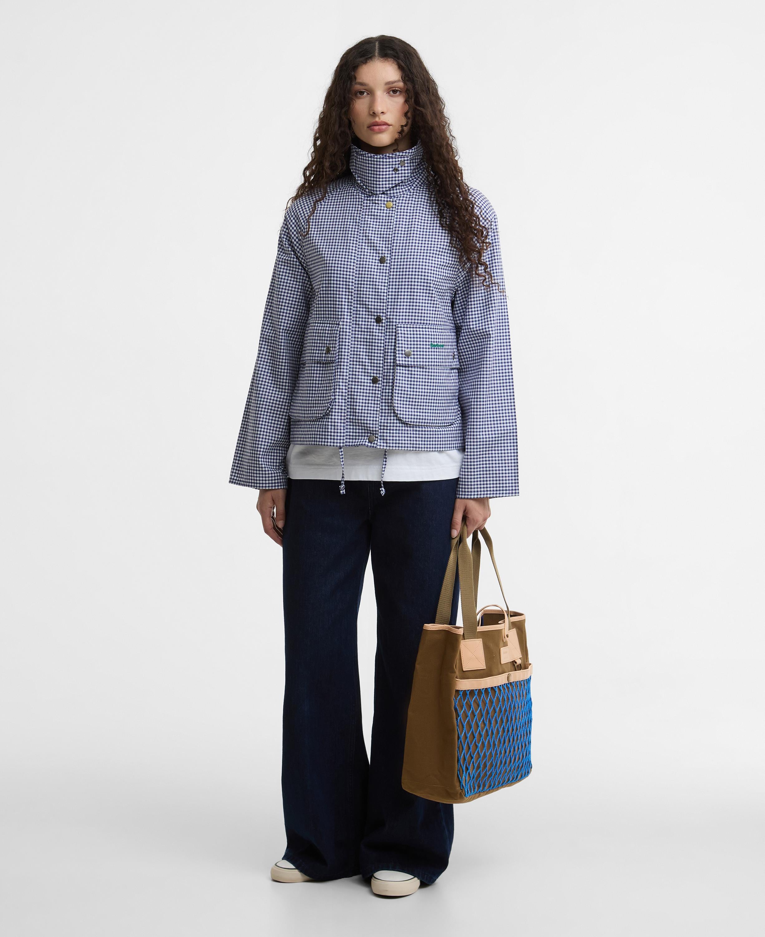 Barbour x Paul Smith Gingham Spey Casual Ceket NY71 Navy-White Gingham
