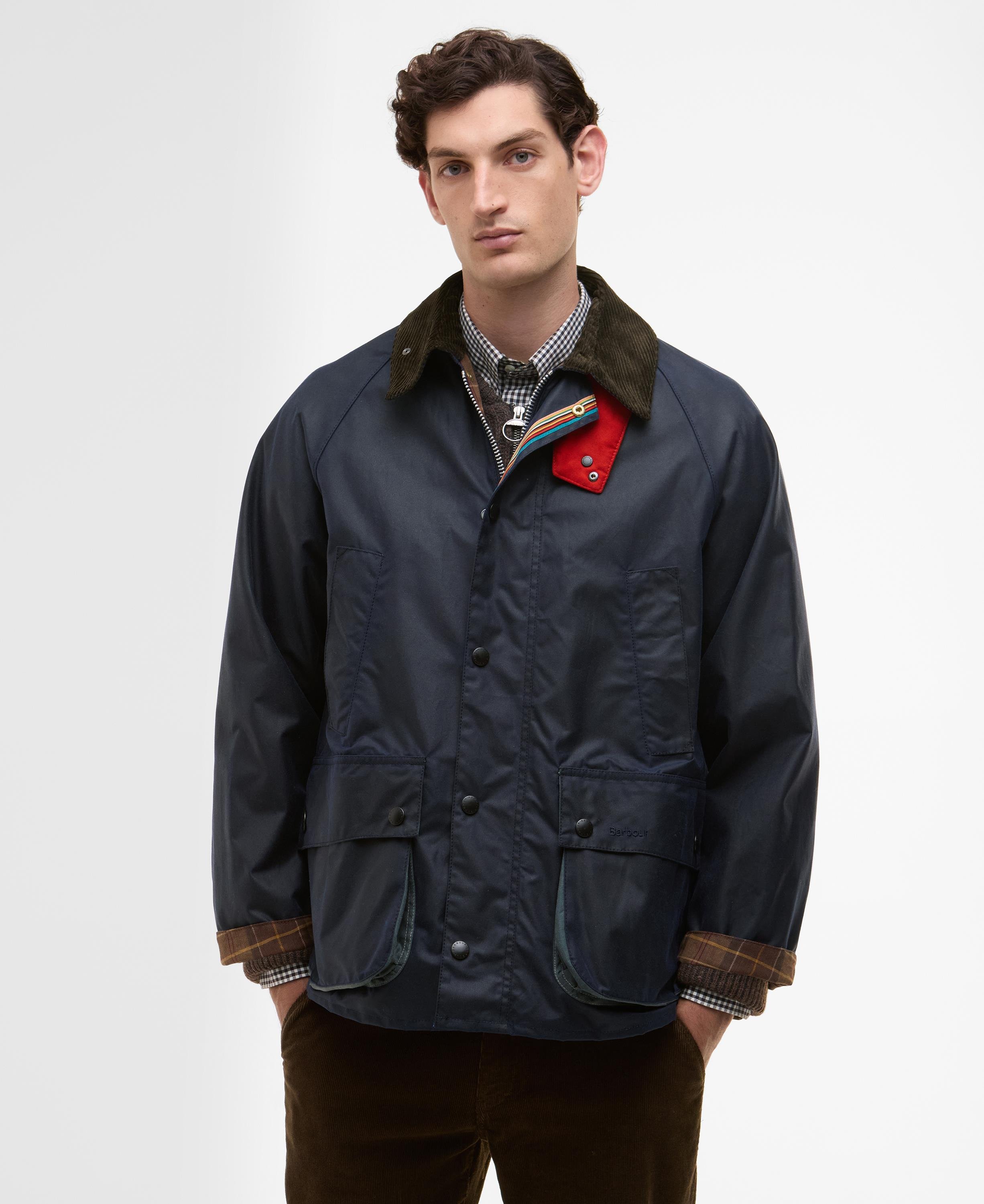 Barbour x Paul Smith OS Bedale Yağlı Ceket NY94 Night Sky