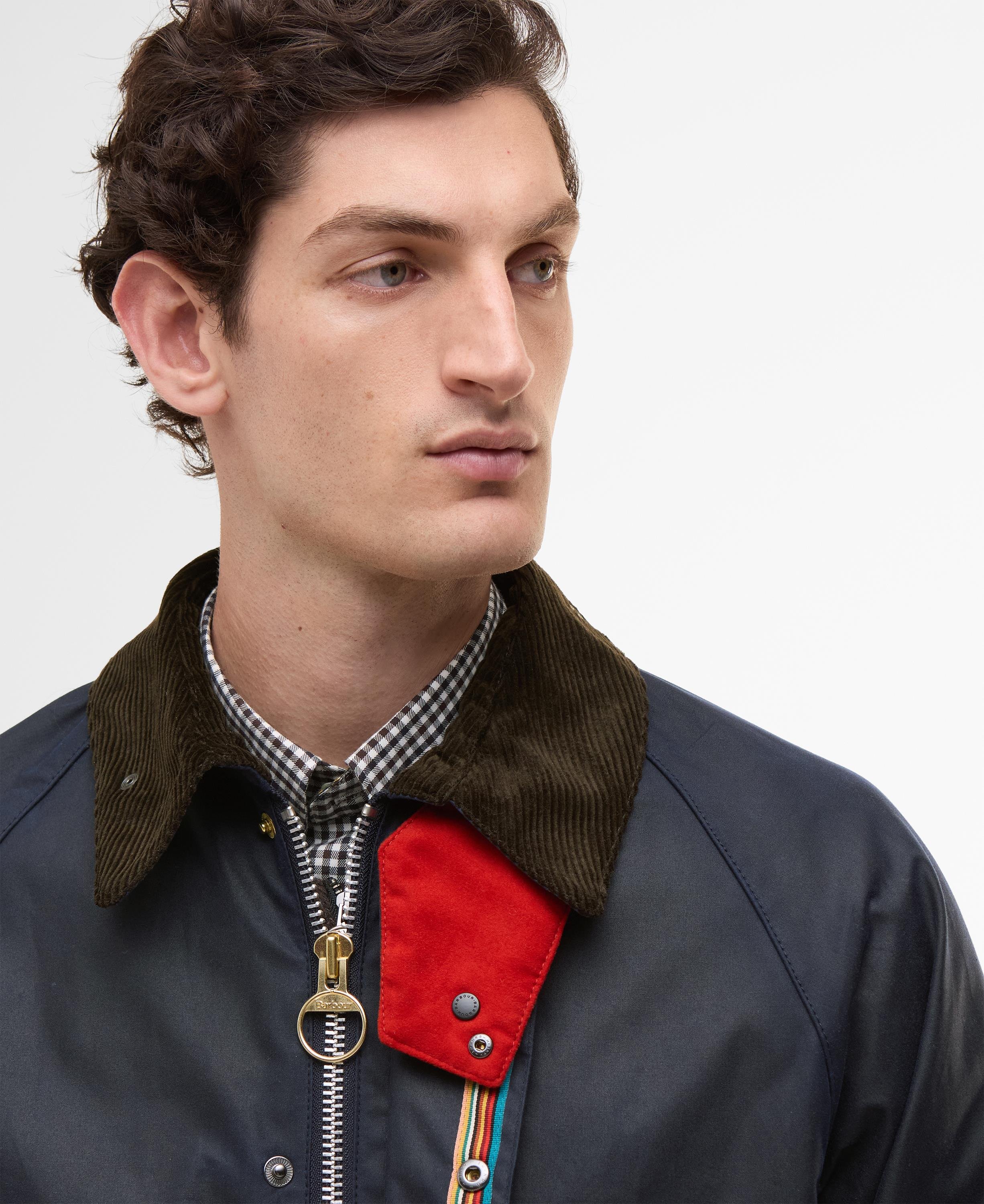 Barbour x Paul Smith OS Bedale Yağlı Ceket NY94 Night Sky