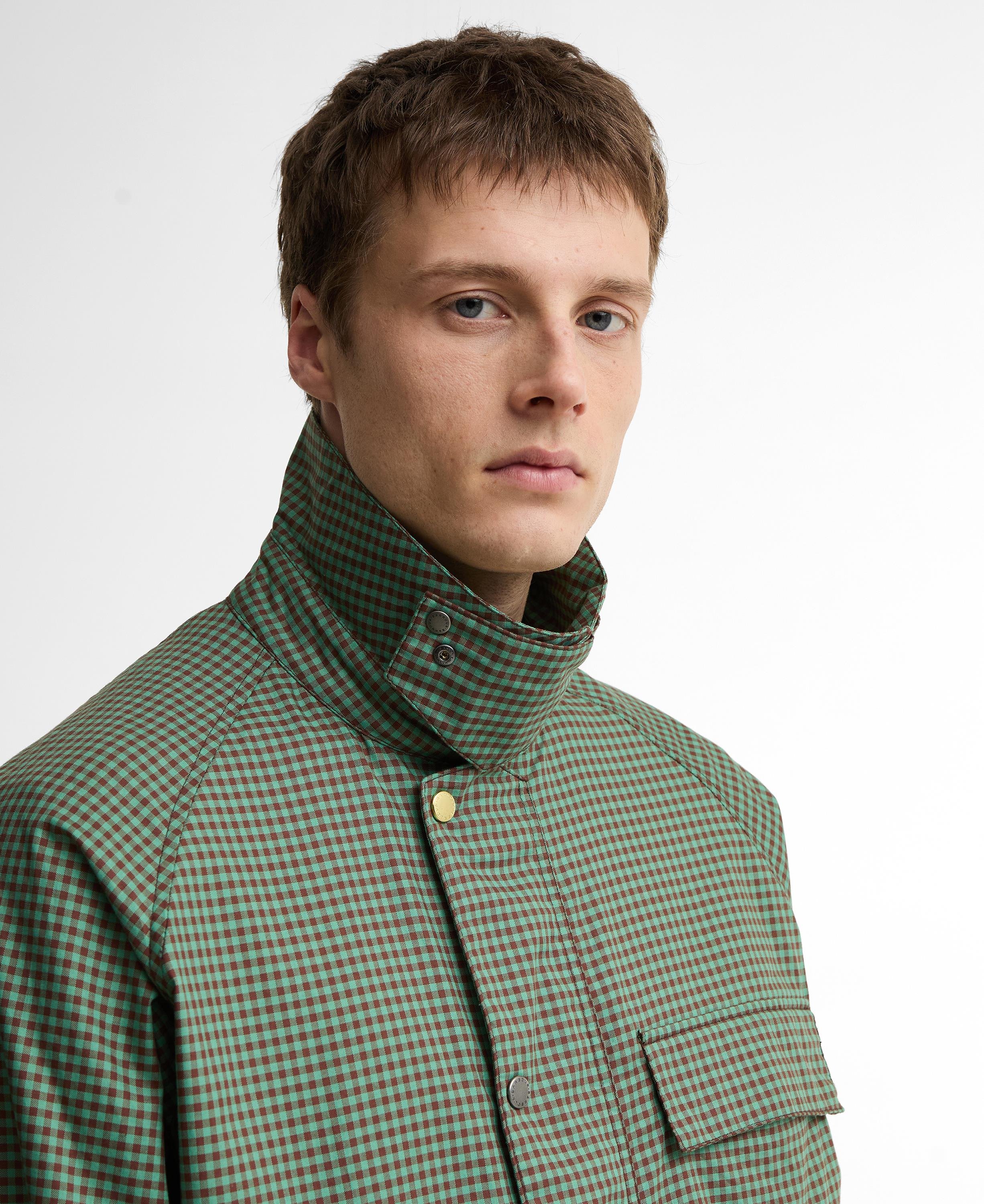 【試着のみ】Barbour × Paul Smith TRANSPORT 38 Barbour x Paul Smith Transport Shirt Casual Ceket GN52 Green-Brown