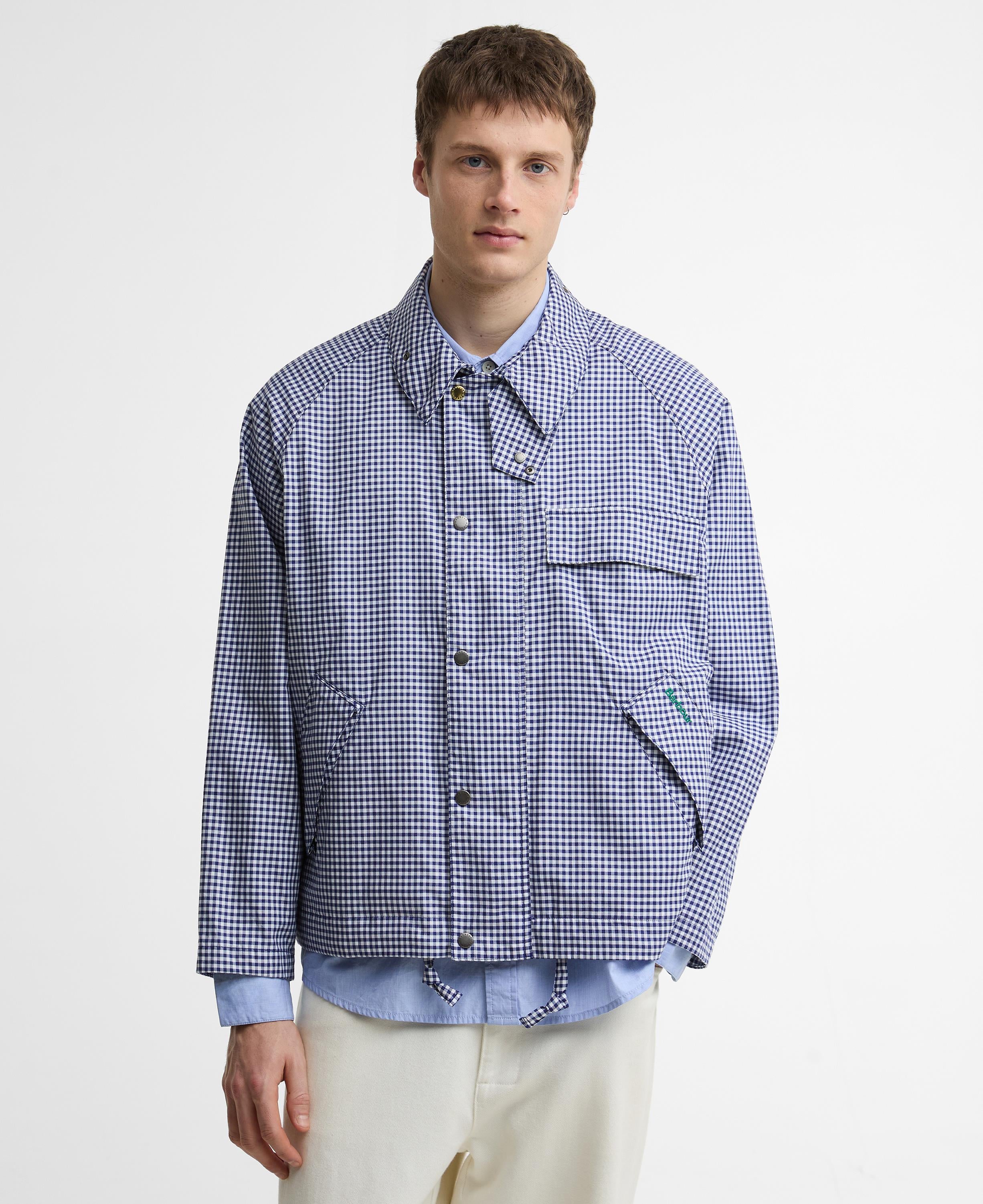 Barbour x Paul Smith Transport Shirt Casual Ceket NY71 Navy-White