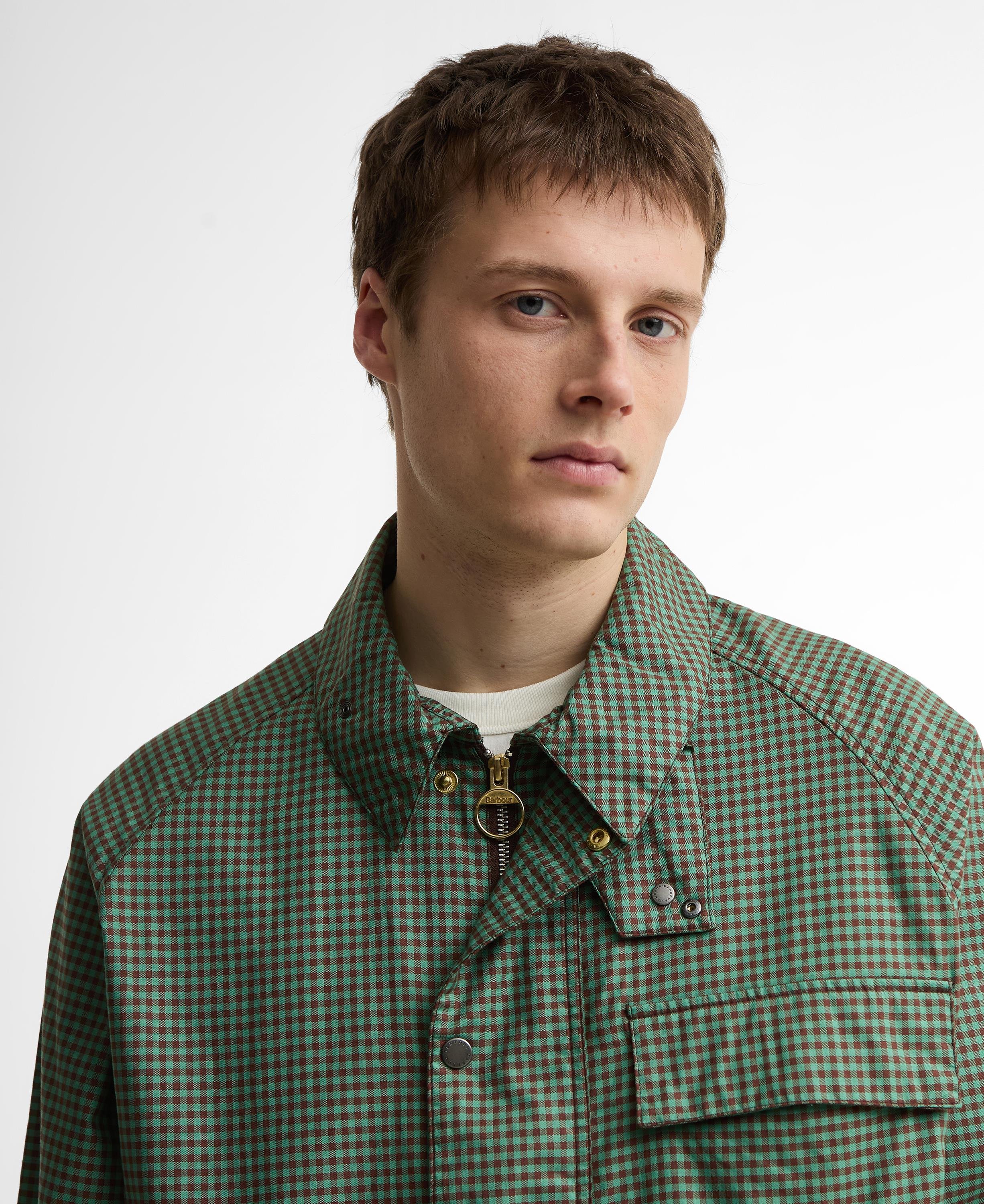 Barbour x Paul Smith Transport Shirt Casual Ceket GN52 Green-Brown